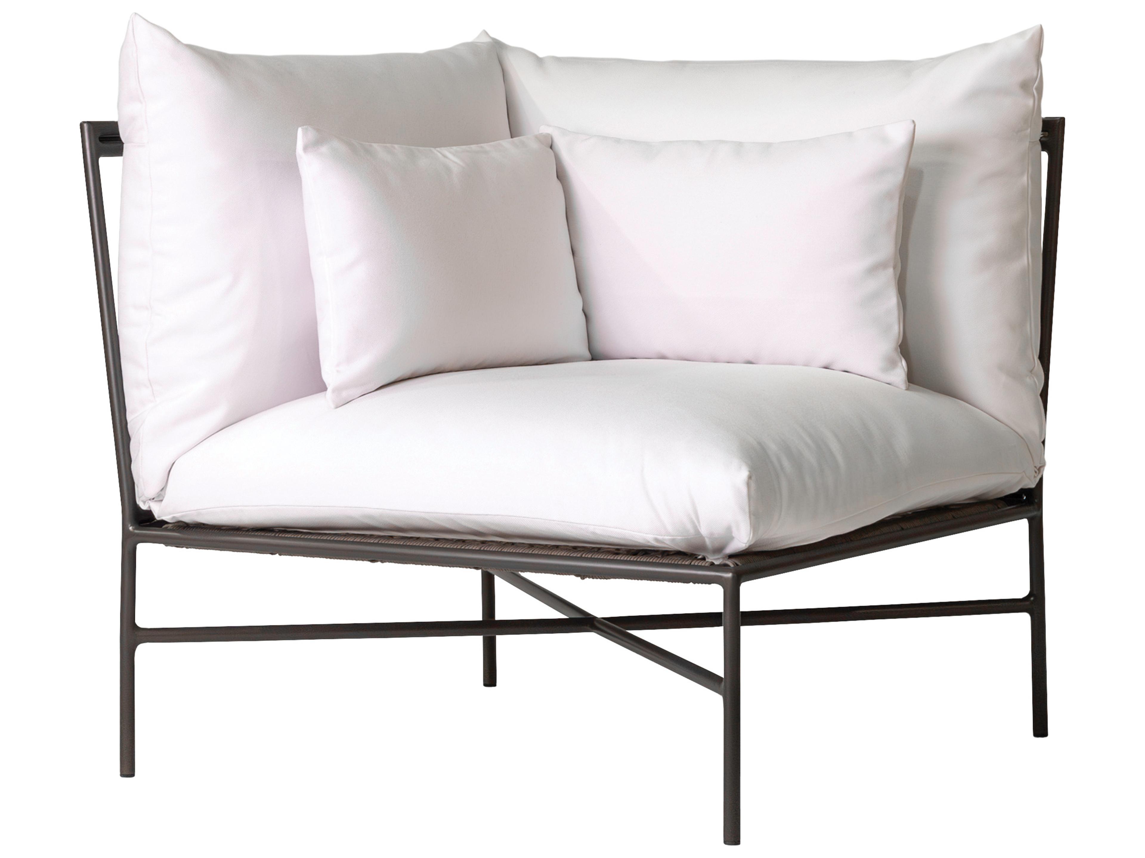 Patinero Smooth Charcoal Satin Aluminum Cushion Lounge Chair