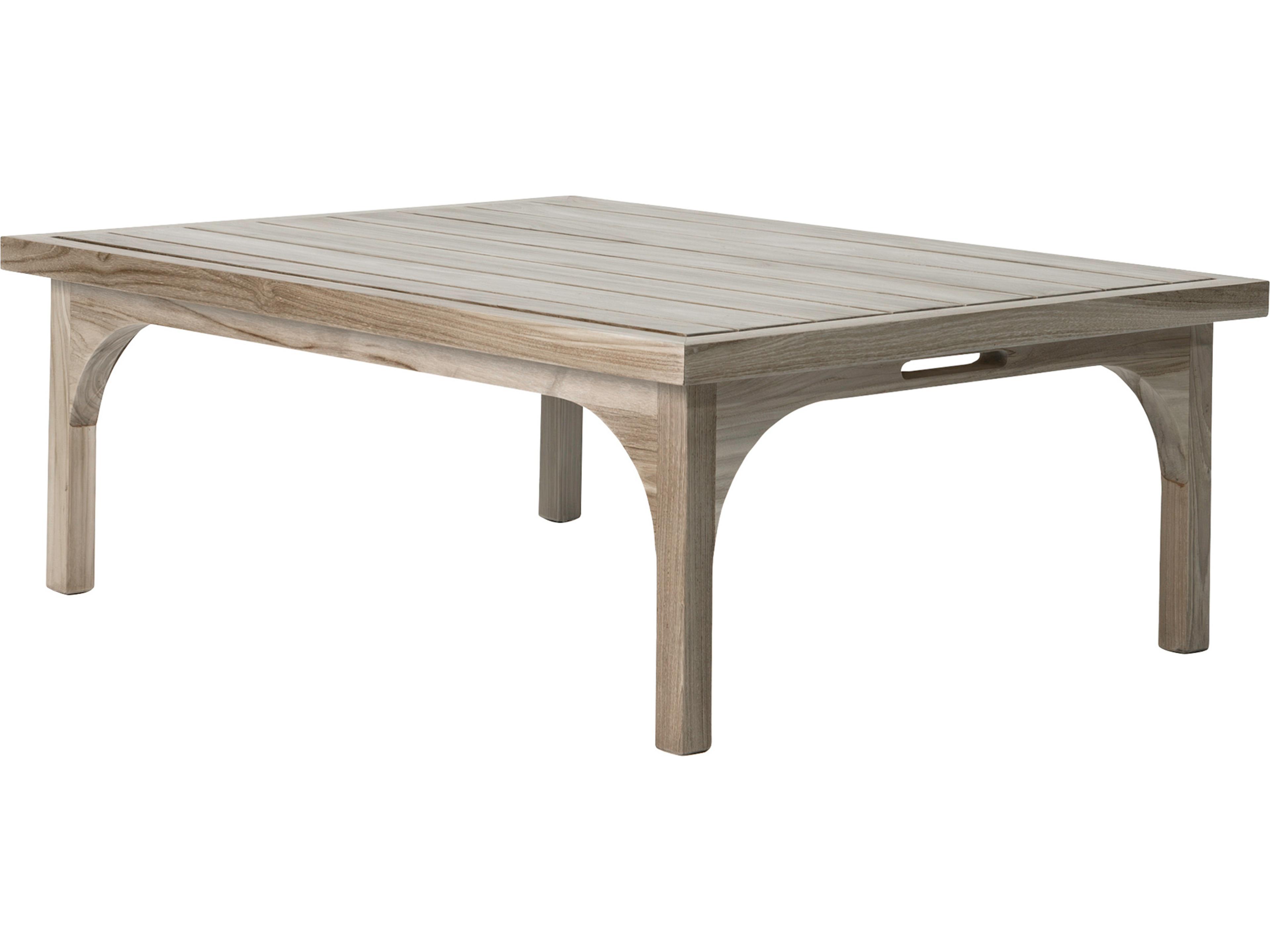 Seasonal Living Serenique Sun Bleached Teak Rectangular Coffee Table