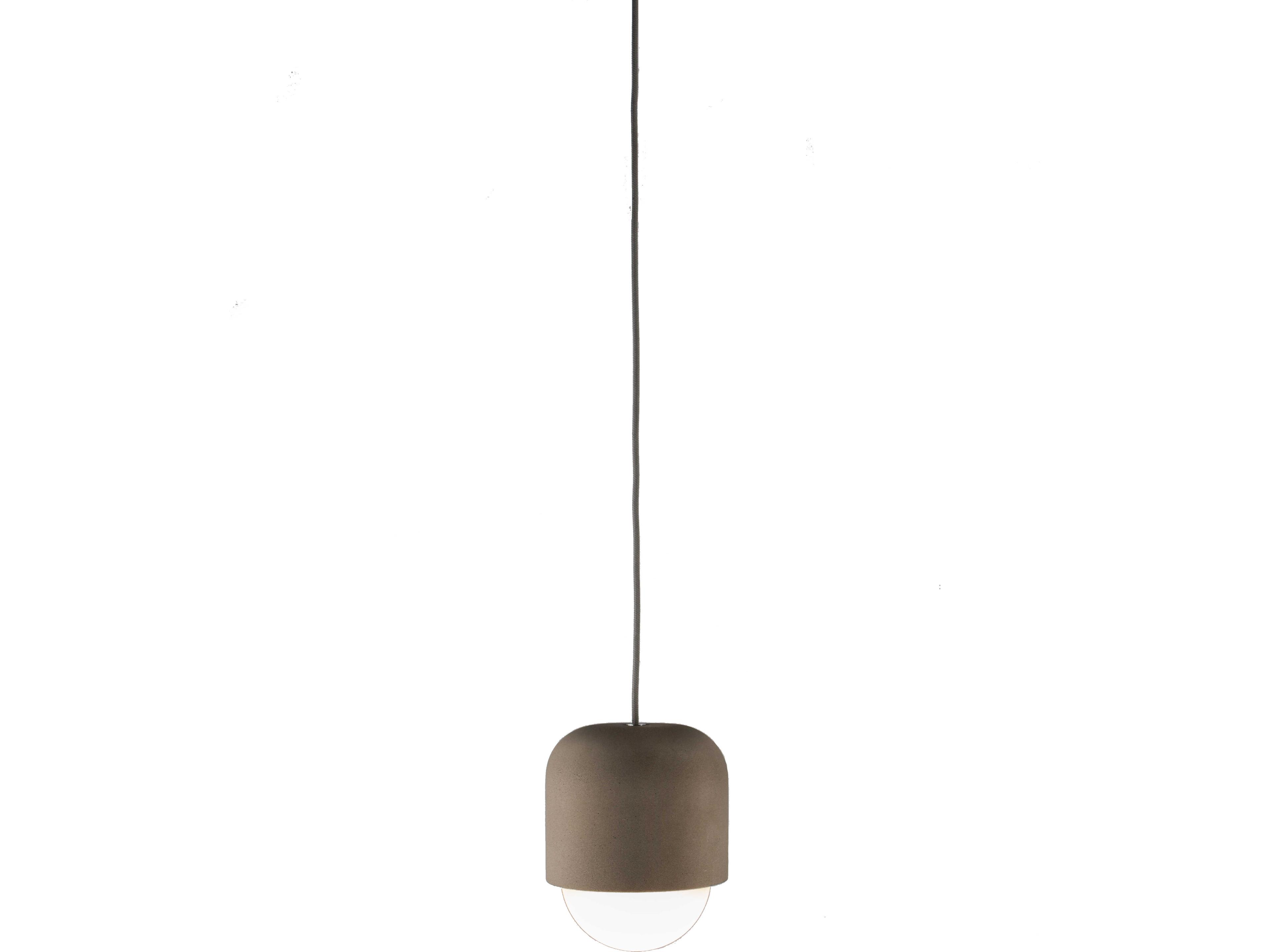 Seed Design Castle Muse Concrete Gray LED Cylinder Mini Pendant
