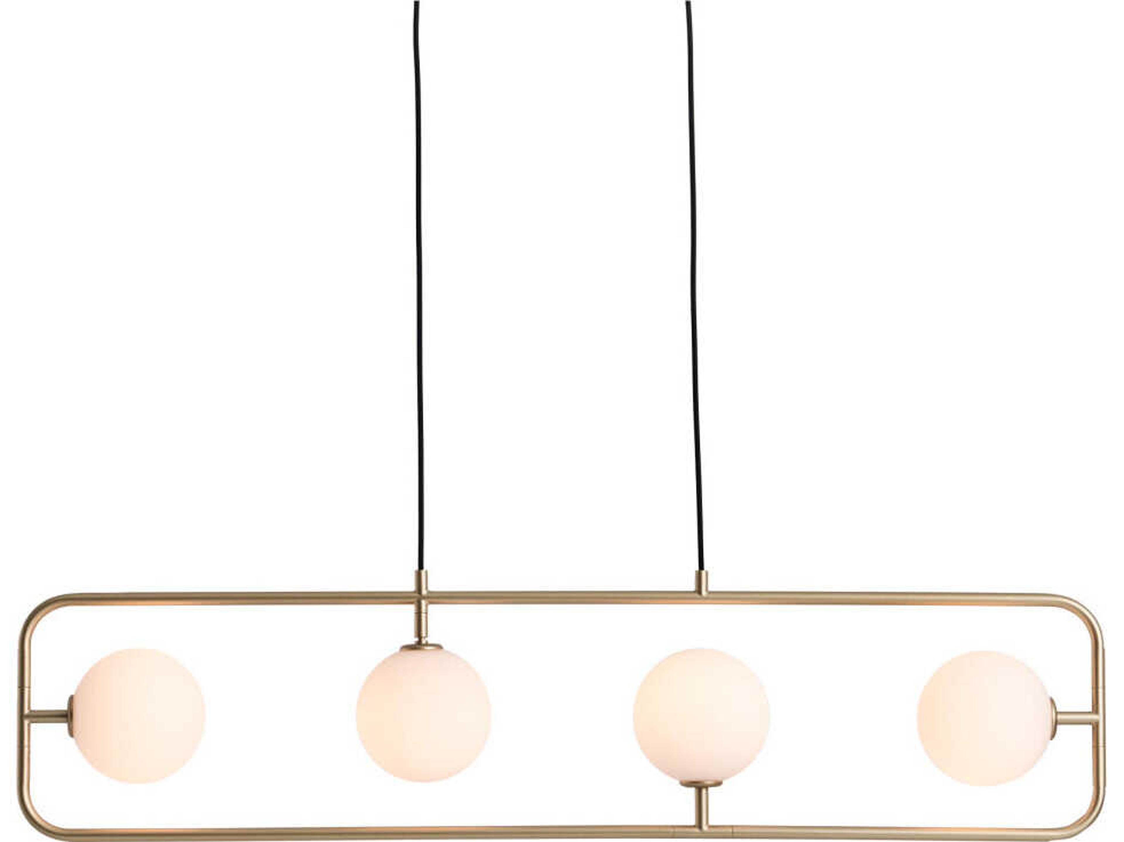Sircle Champagne Gold LED Linear Island Pendant
