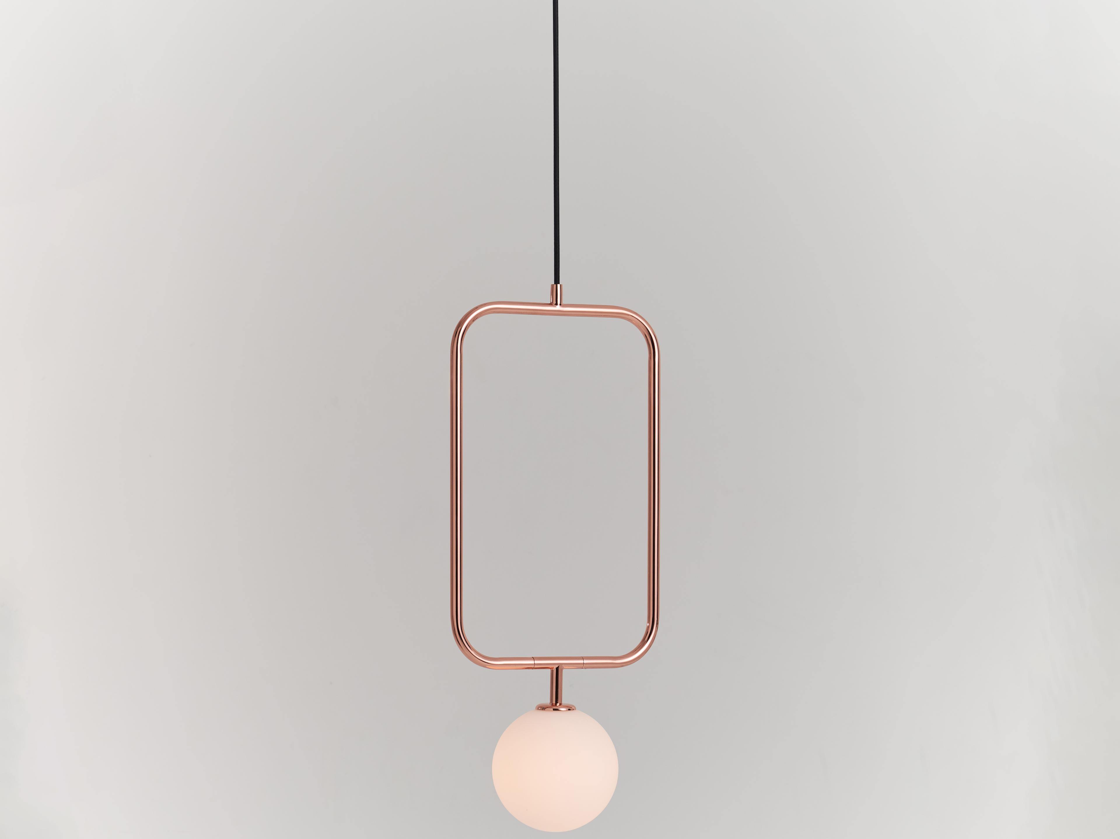 Sircle Copper LED Geometric Mini Pendant