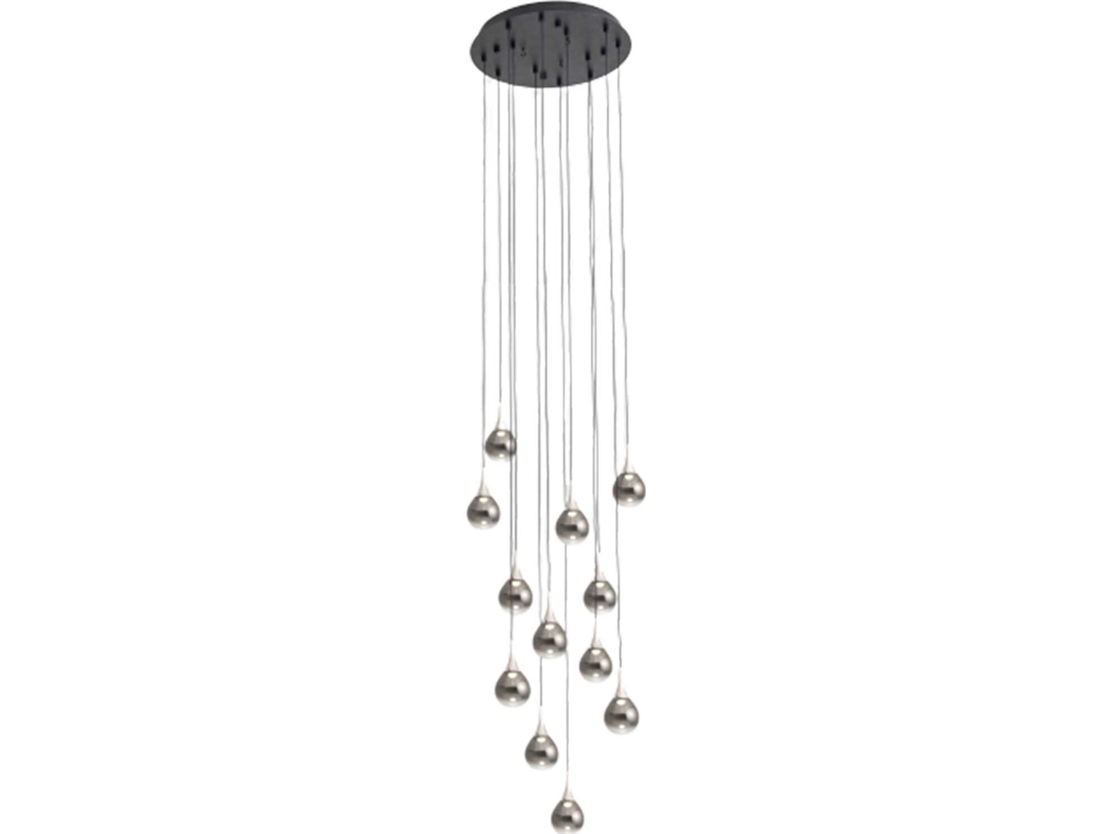 Seed Design Paopao Chrome LED Pendant