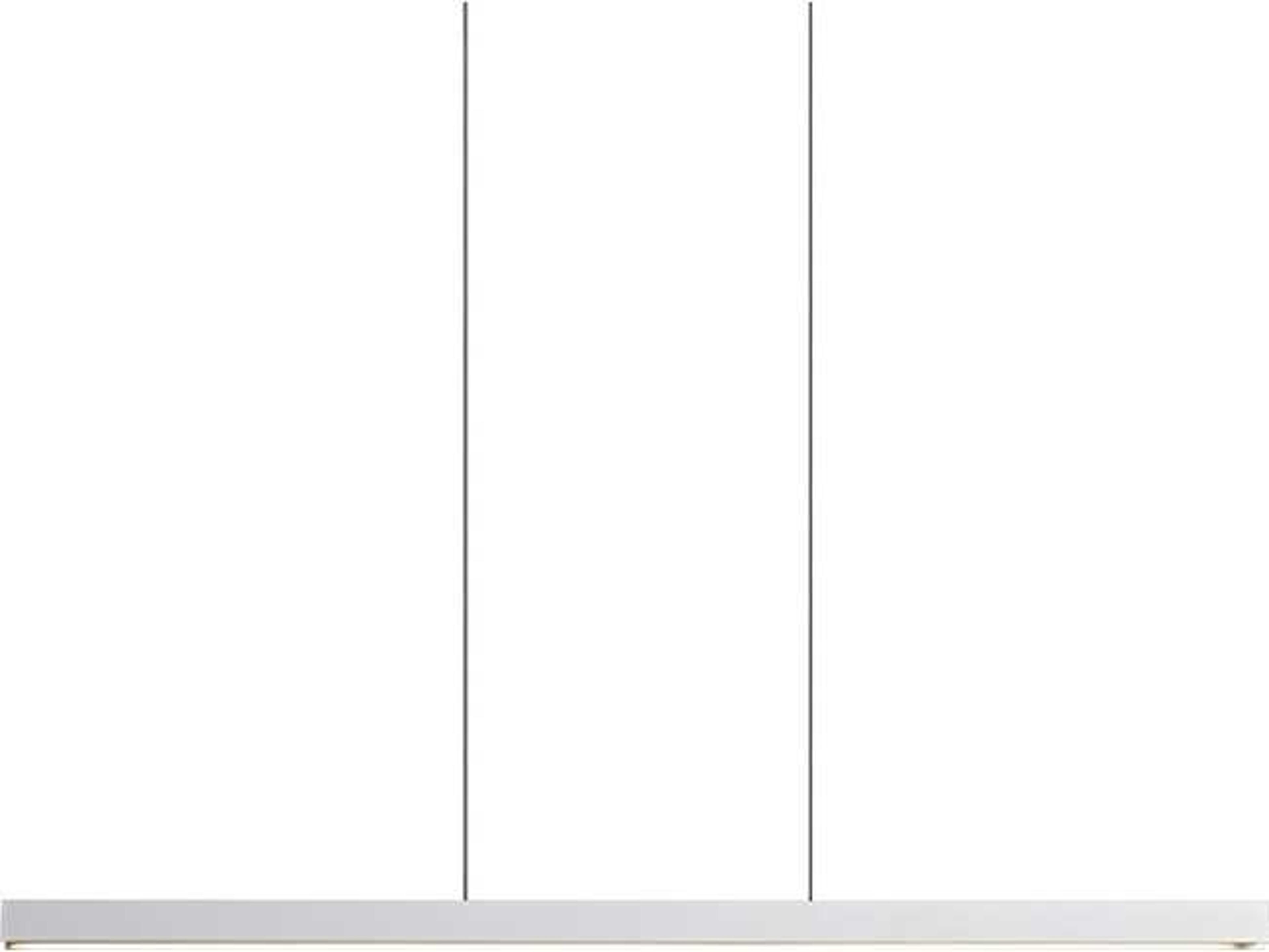 Square Matt White LED Linear Pendant