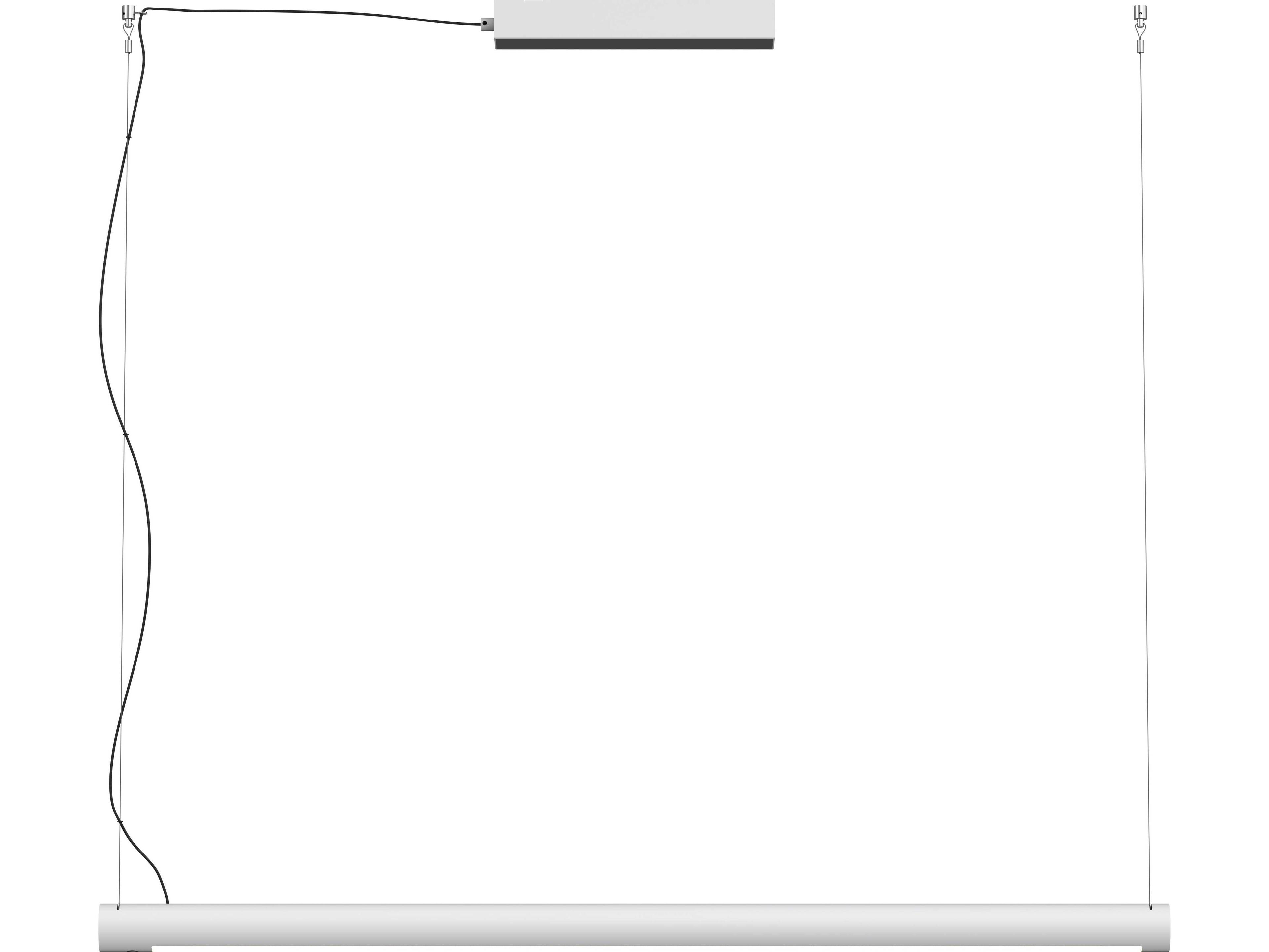 Turner Matt Pure White LED Linear Pendant