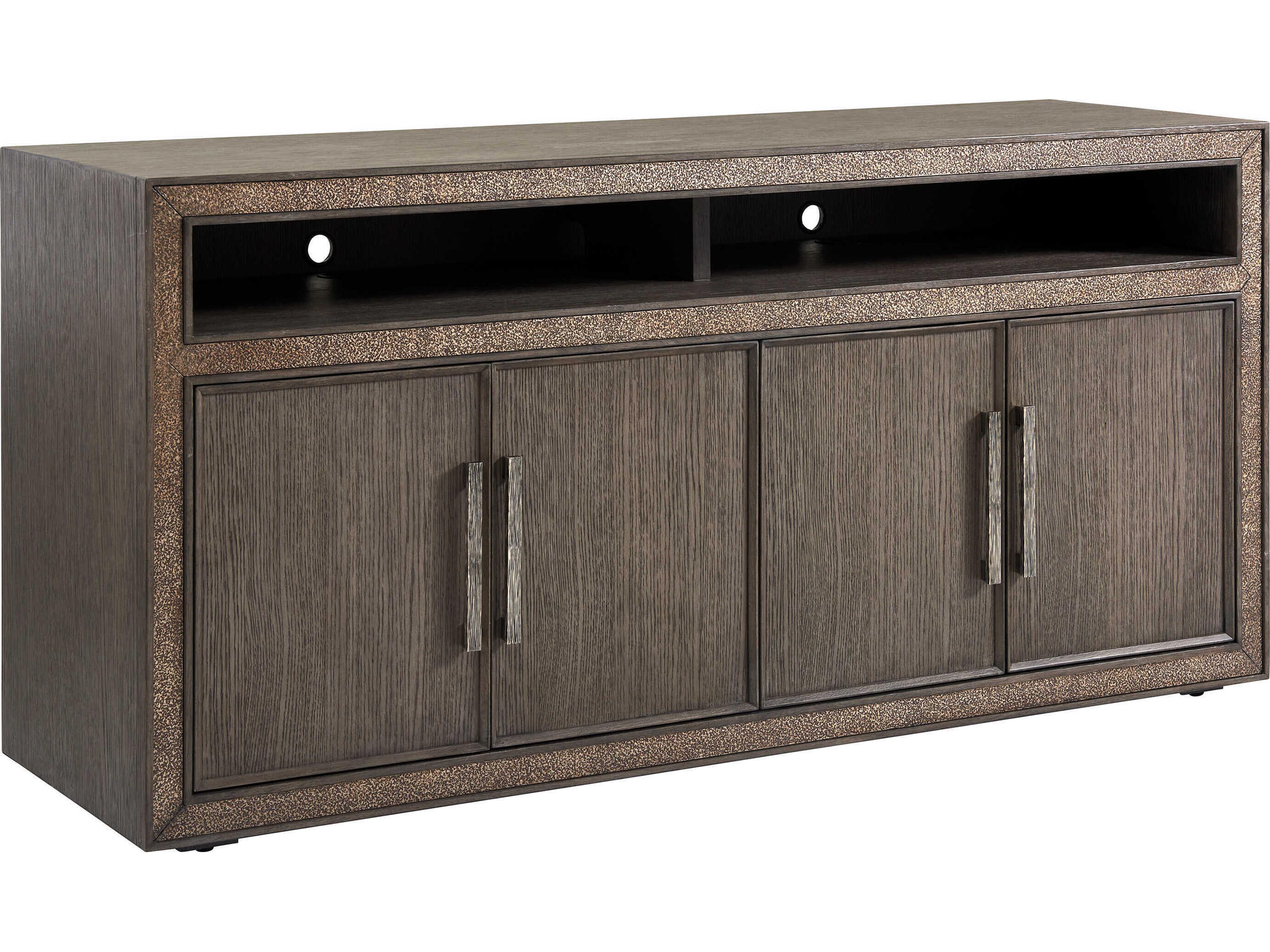 Sligh Studio Designs 65" Oak Wood Rich Graphite Media Console
