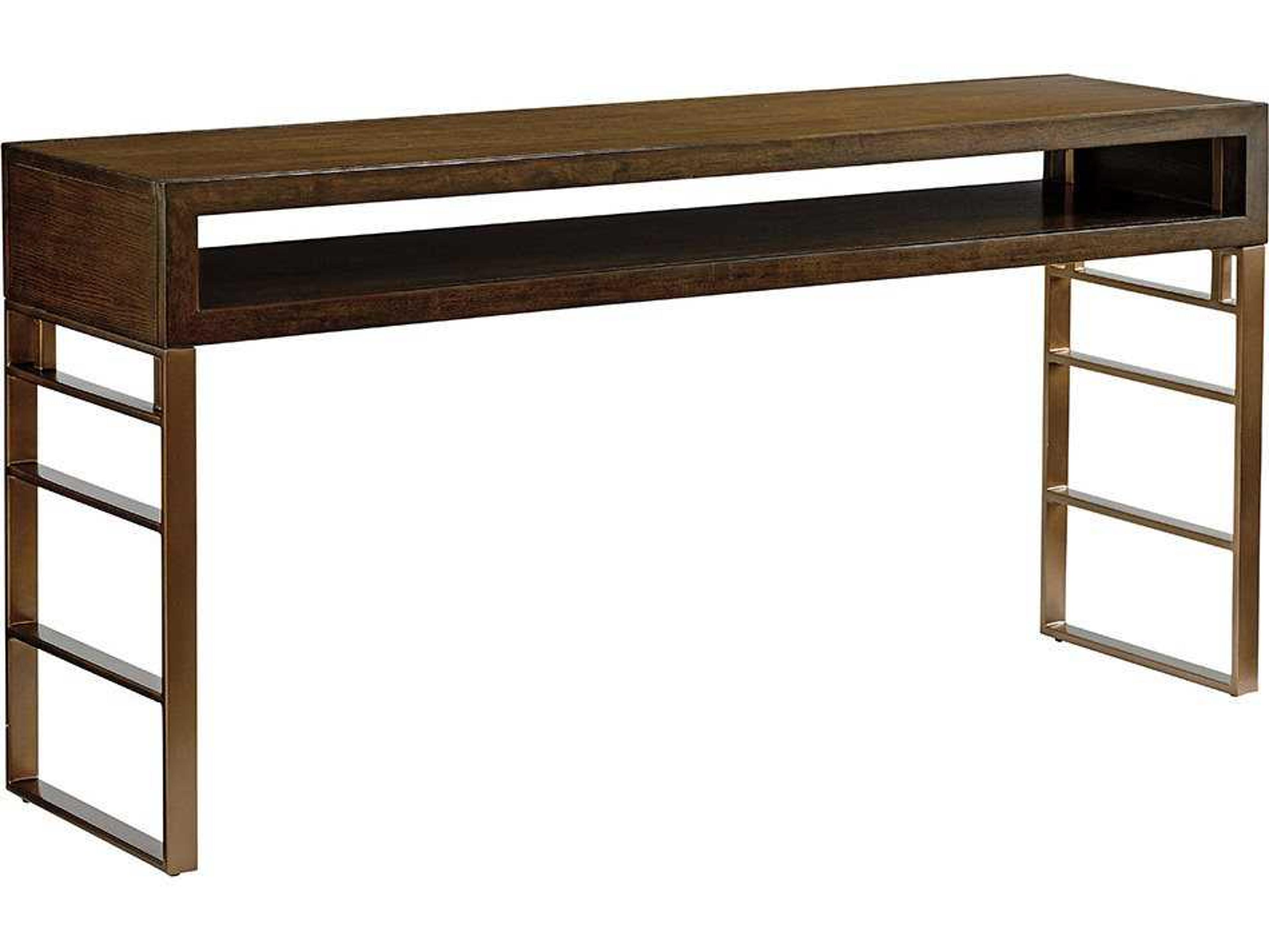 Sligh Cross Effect Brown Oak Wood Computer Desk