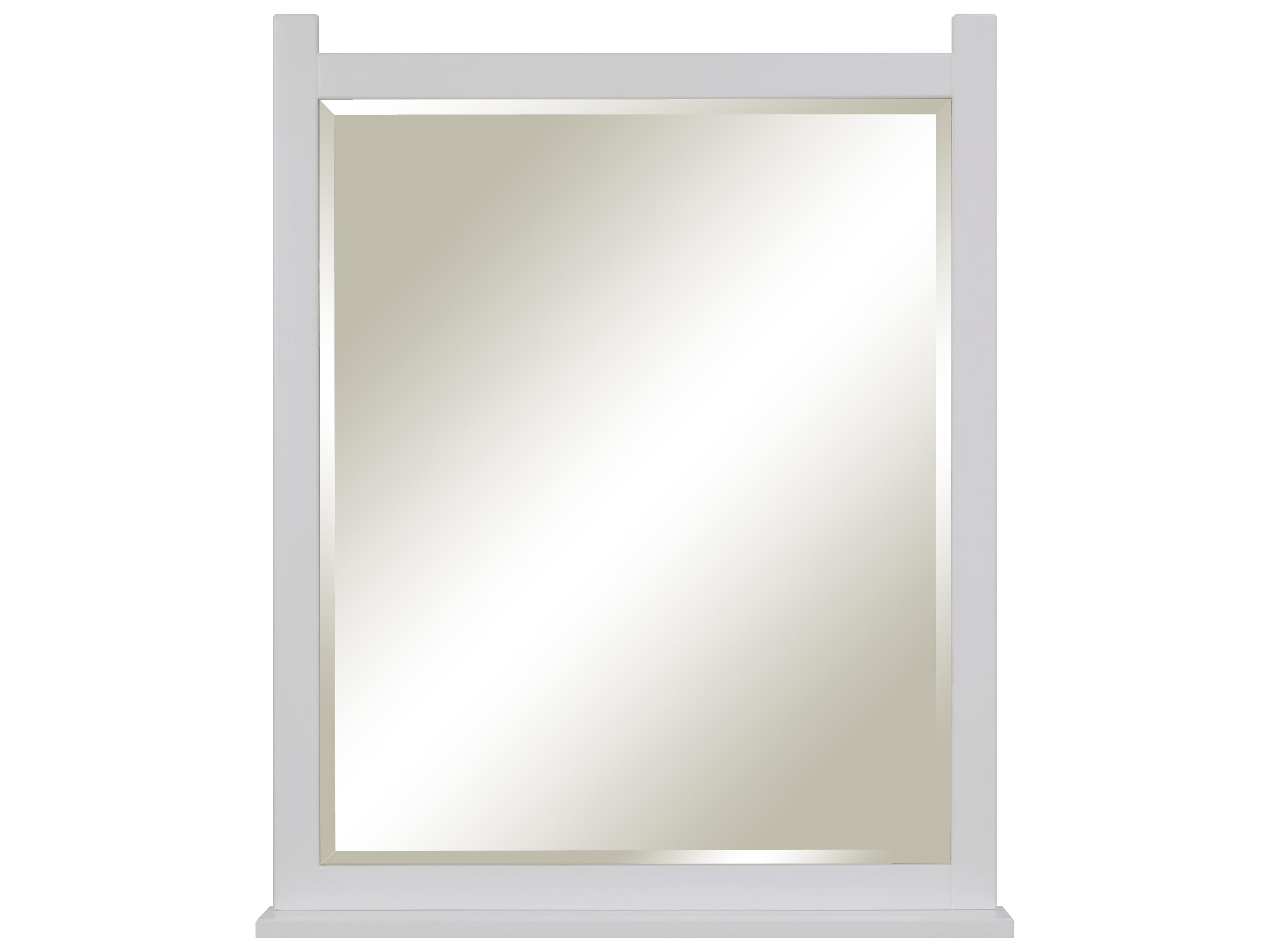 Sage Hill Designs Luke Studio White Wall Mirror Rectangular