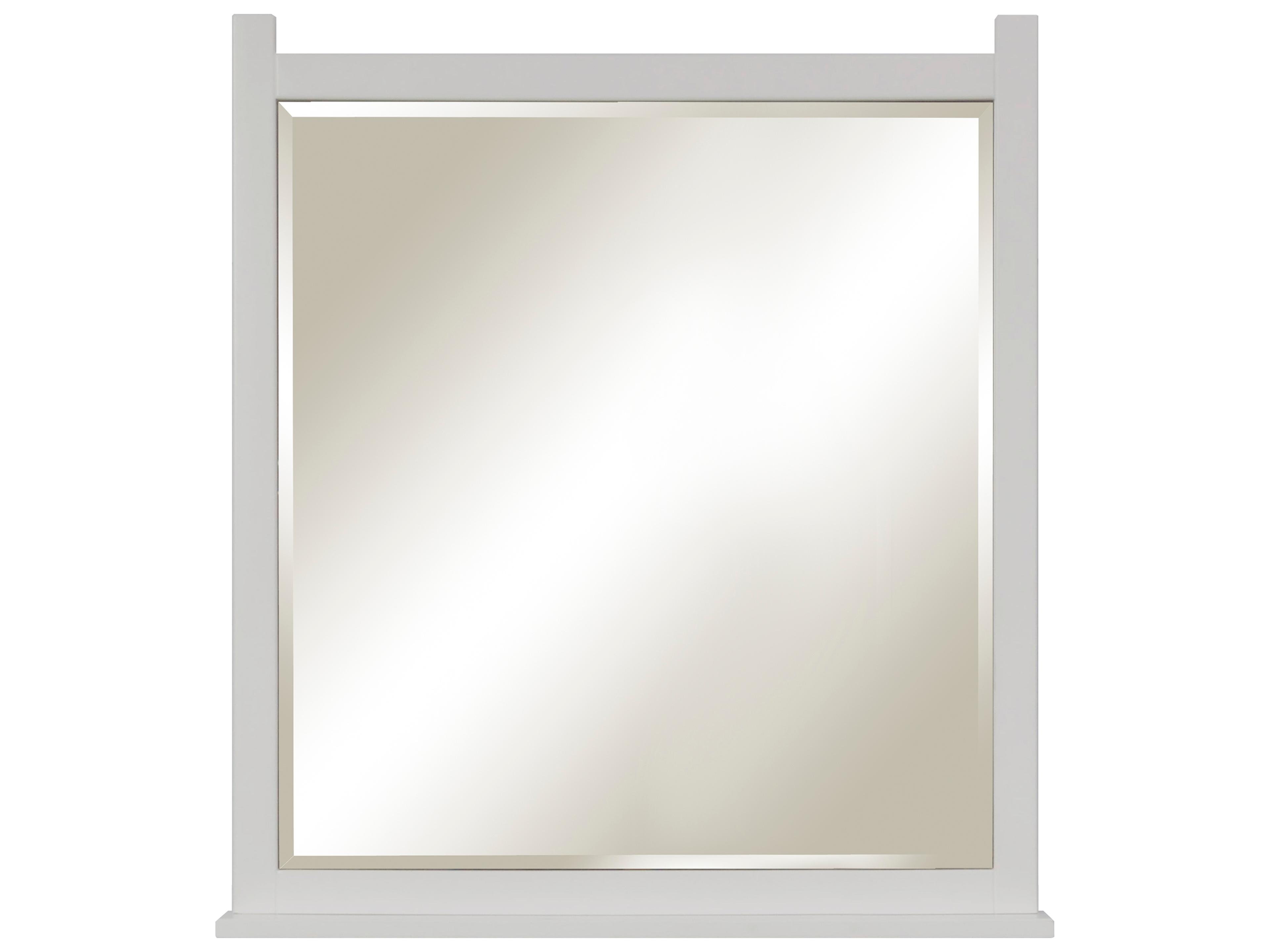 Sage Hill Designs Luke Studio White Wall Mirror Rectangular