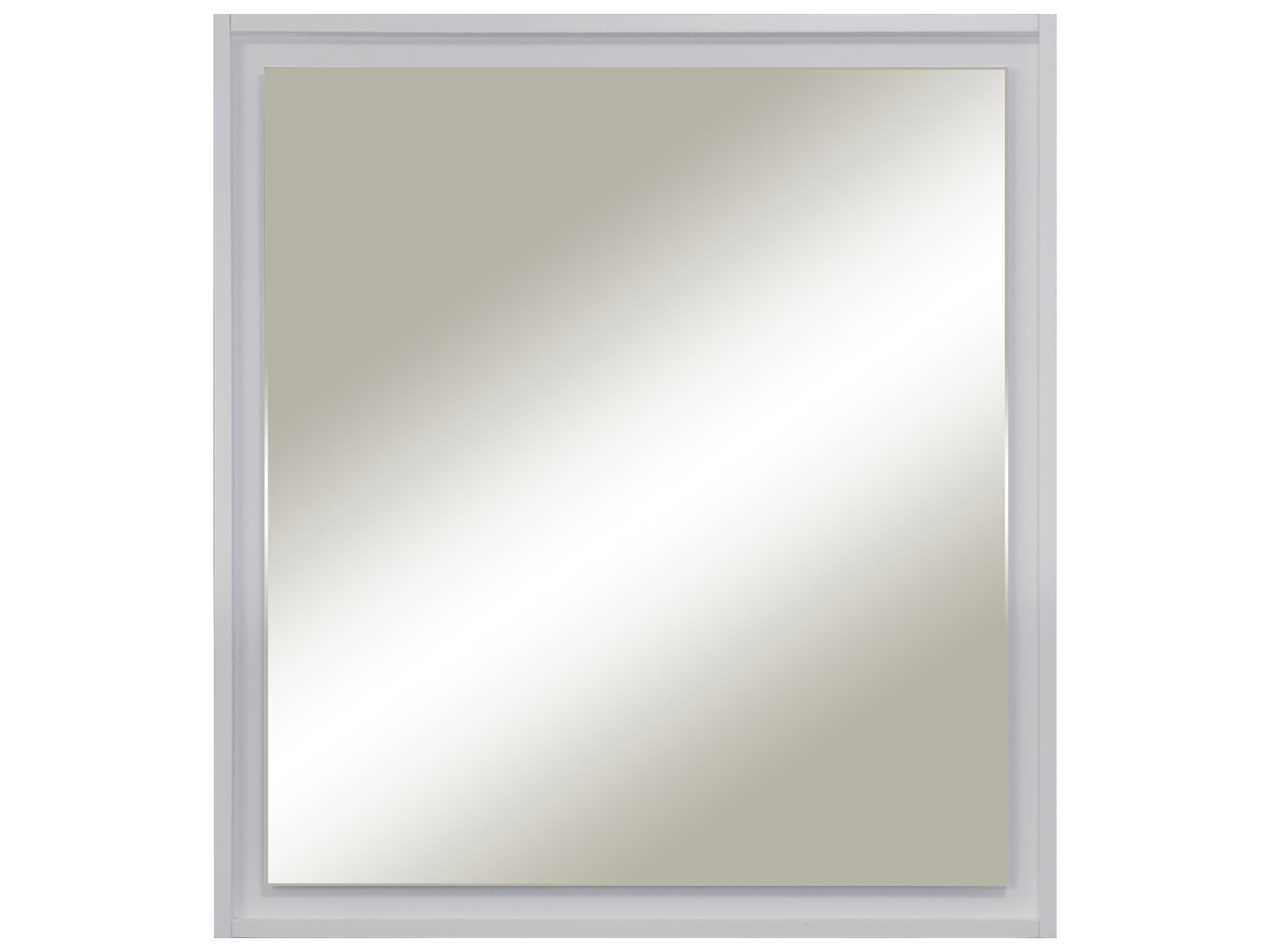 Sage Hill Designs Turner Traditional White Wall Mirror Rectangular