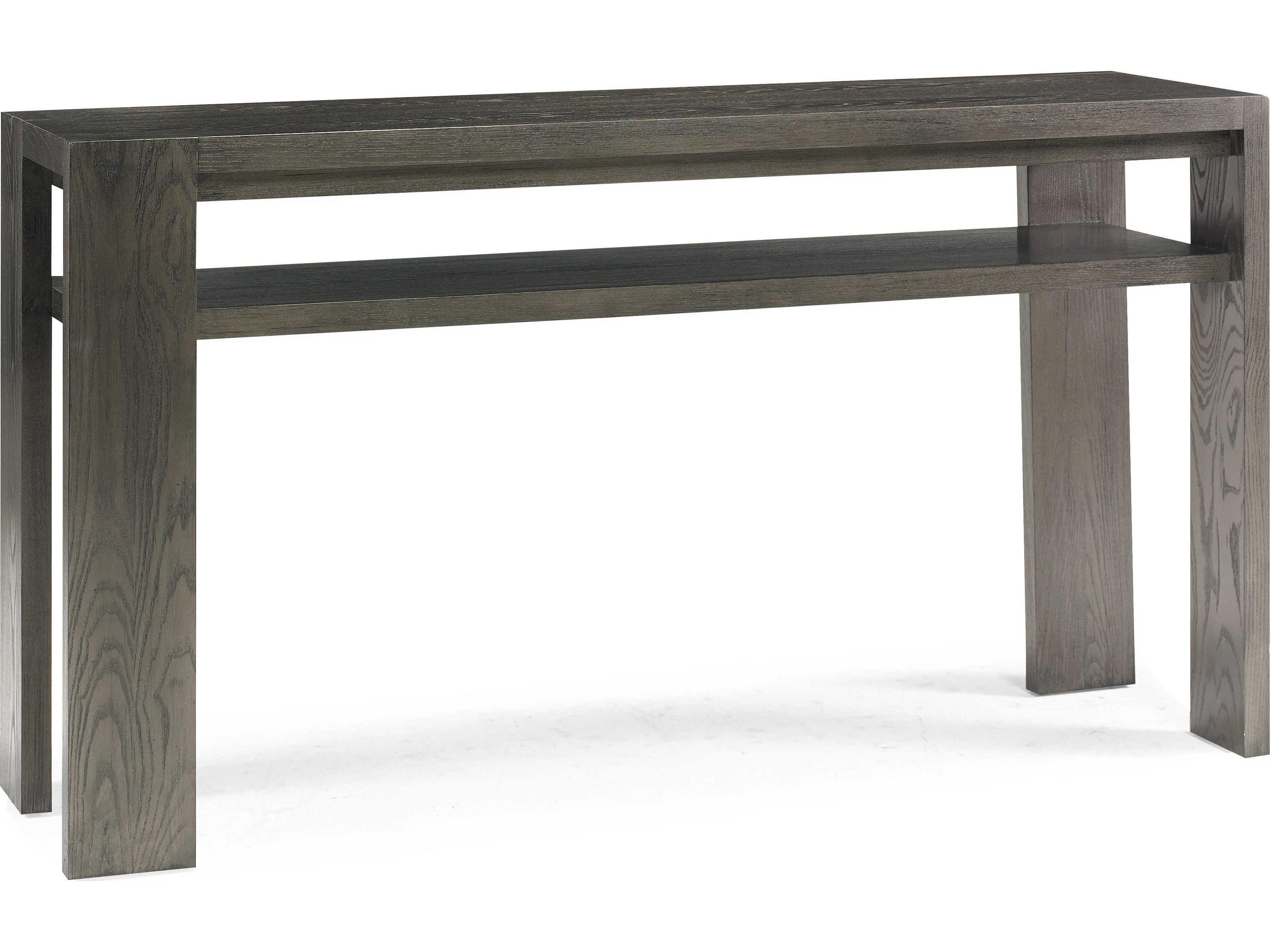 Sherrill Occasional Flint Rectangular Wood Console Table