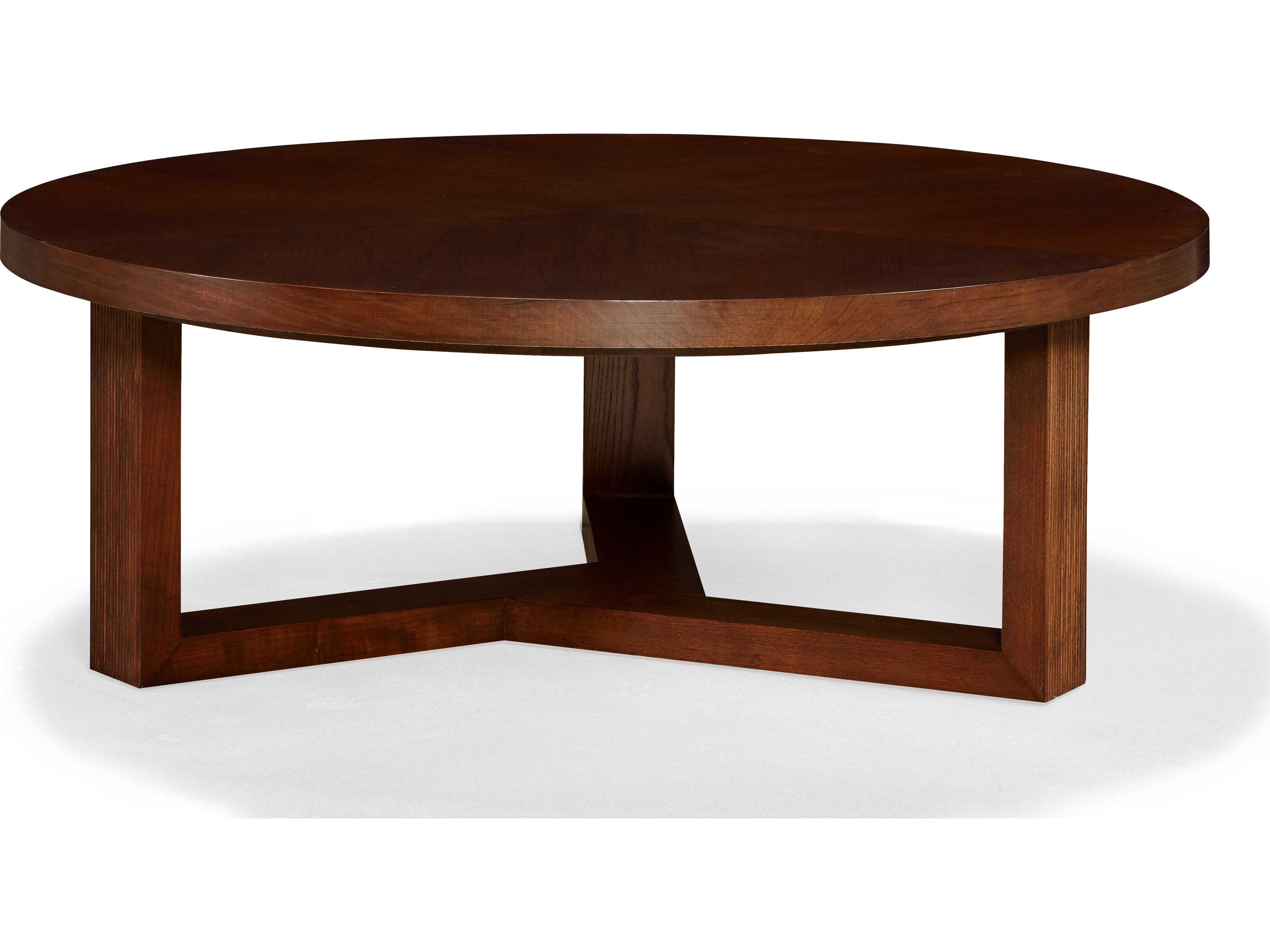 Sherrill Occasional Manhattan Round Wood Coffee Table