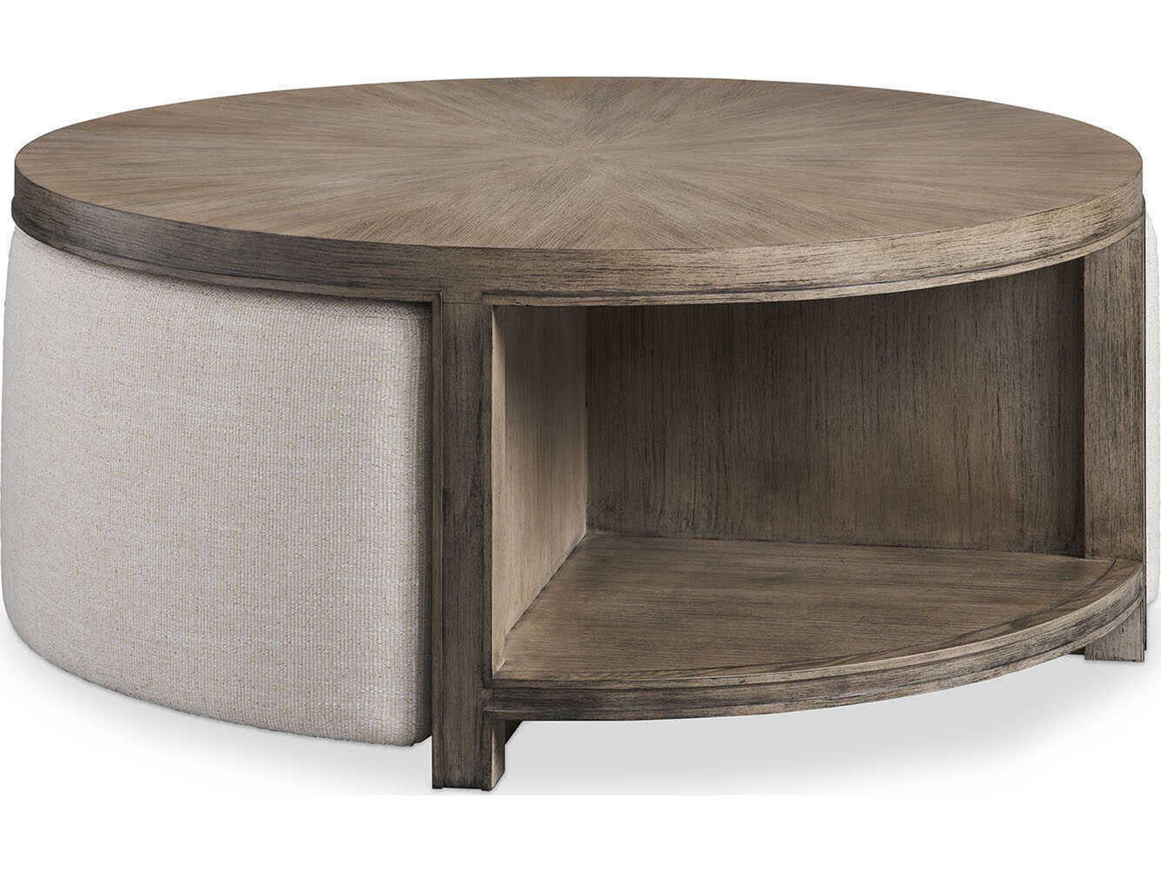 Sherrill Occasional Gunnar Round Wood Coffee Table