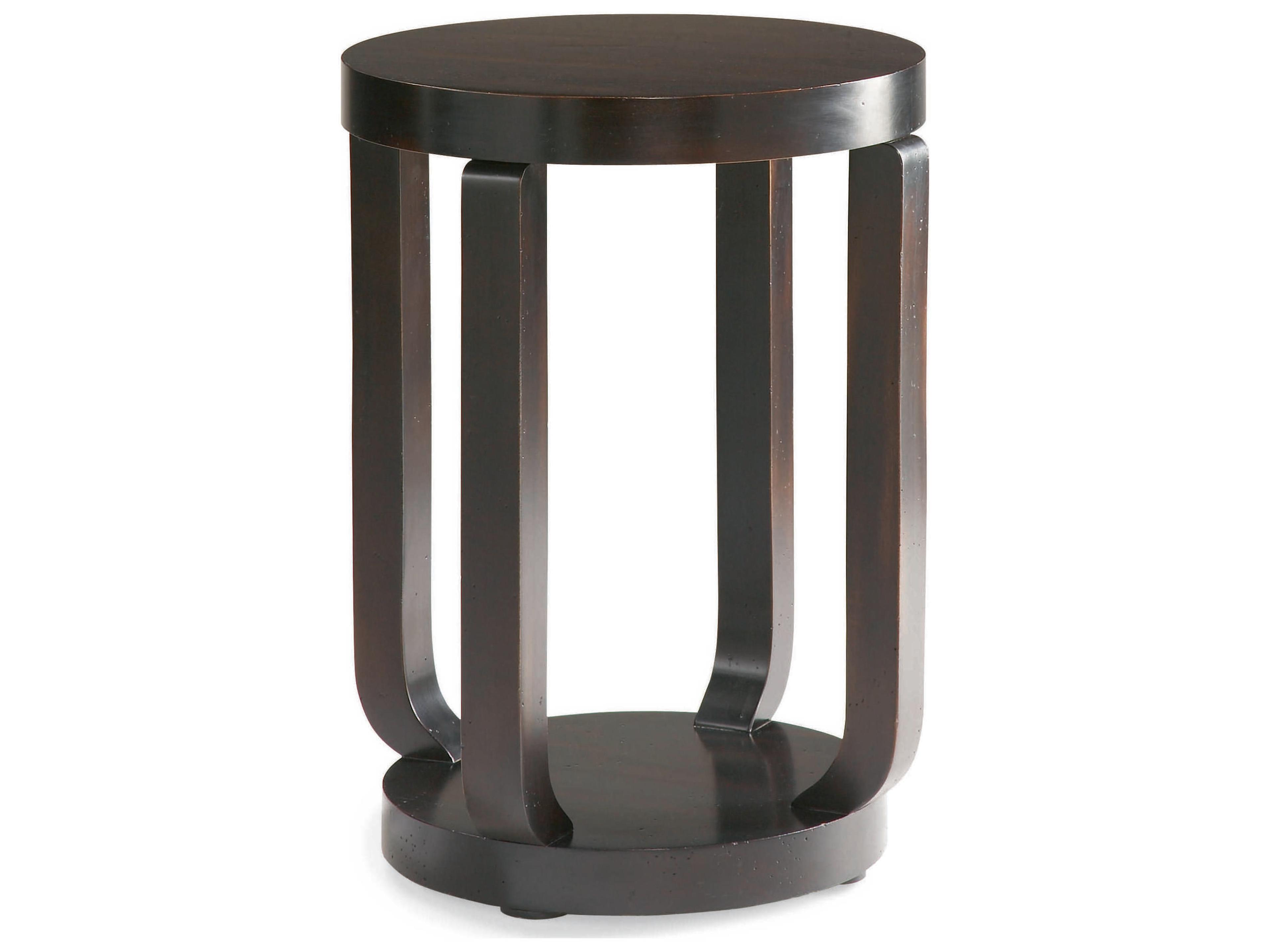Sherrill Occasional Solitaire Round Wood End Table