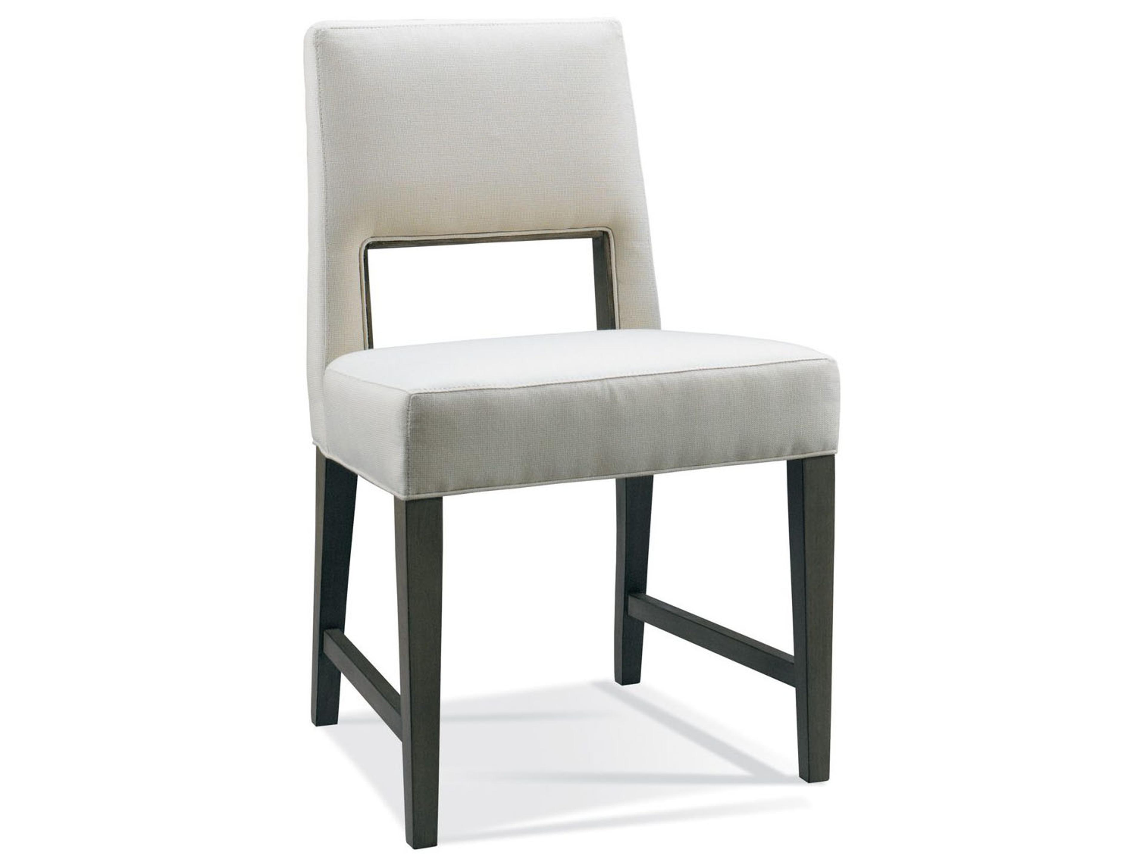 Sherrill Occasional Casual Solid Wood Black Upholstered Armless Dining Chair