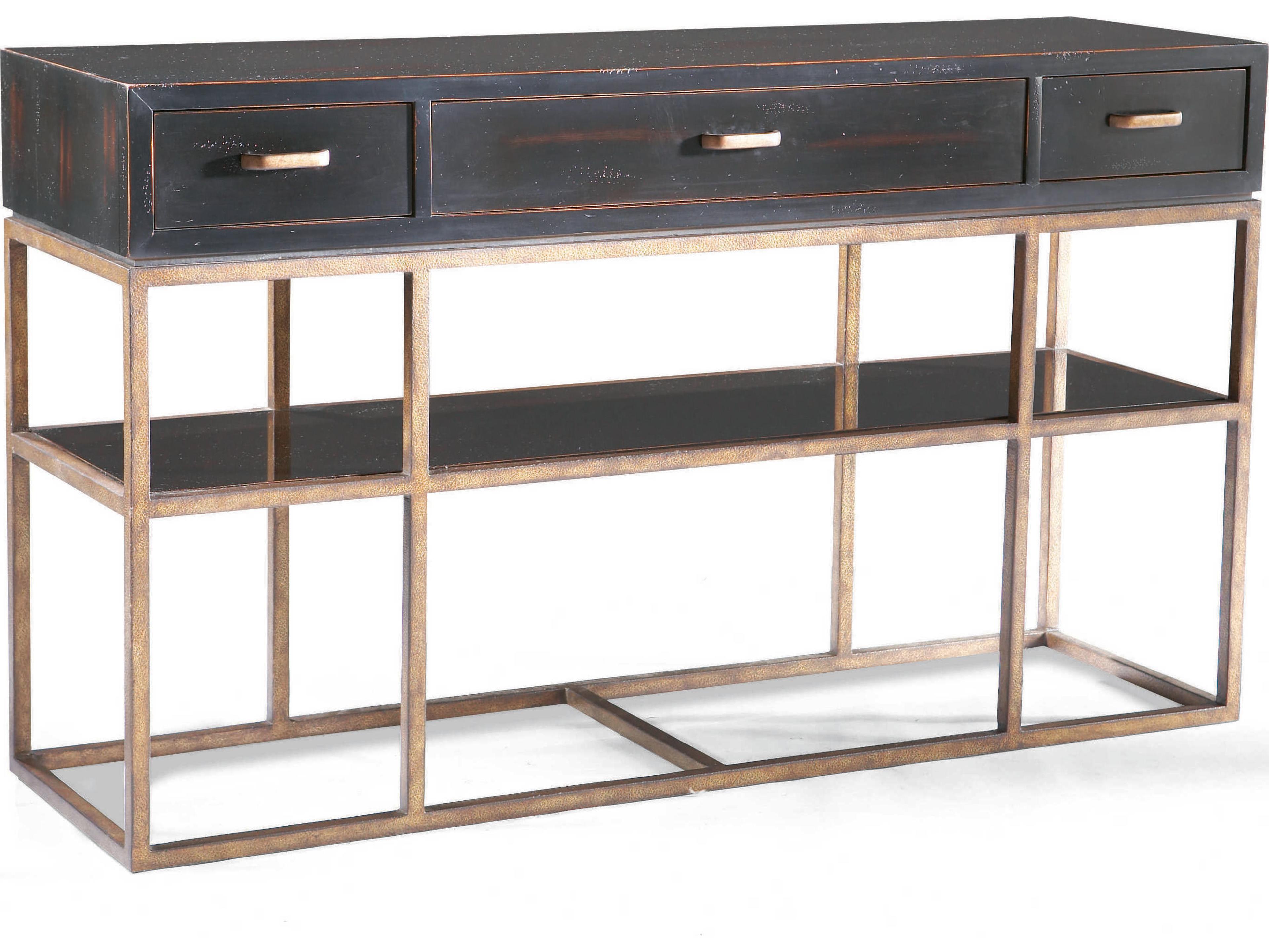 Sherrill Occasional Metro Classics Rectangular Wood Console Table