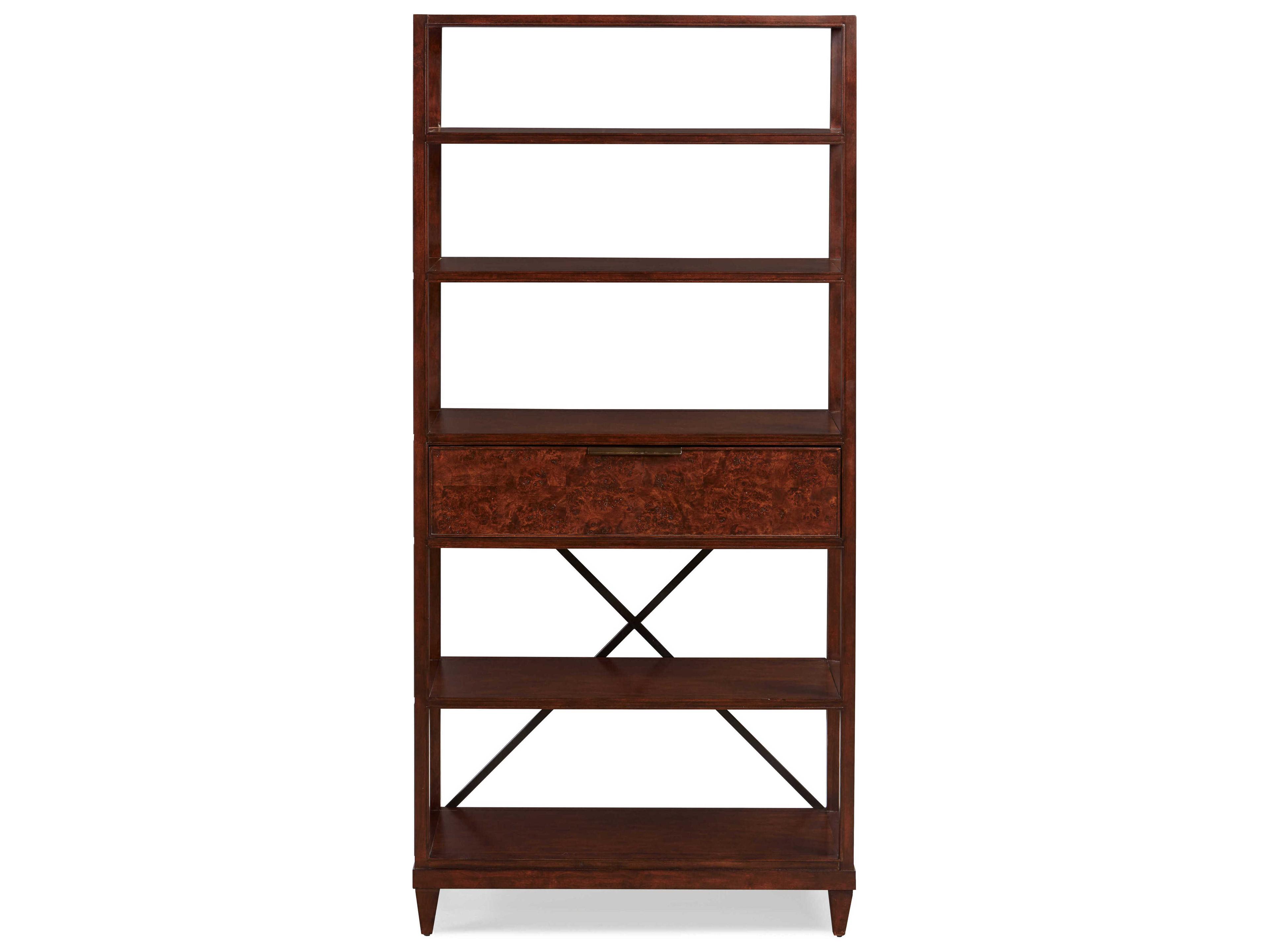 Sherrill Occasional Kinsey Mappa Burl Bookcase