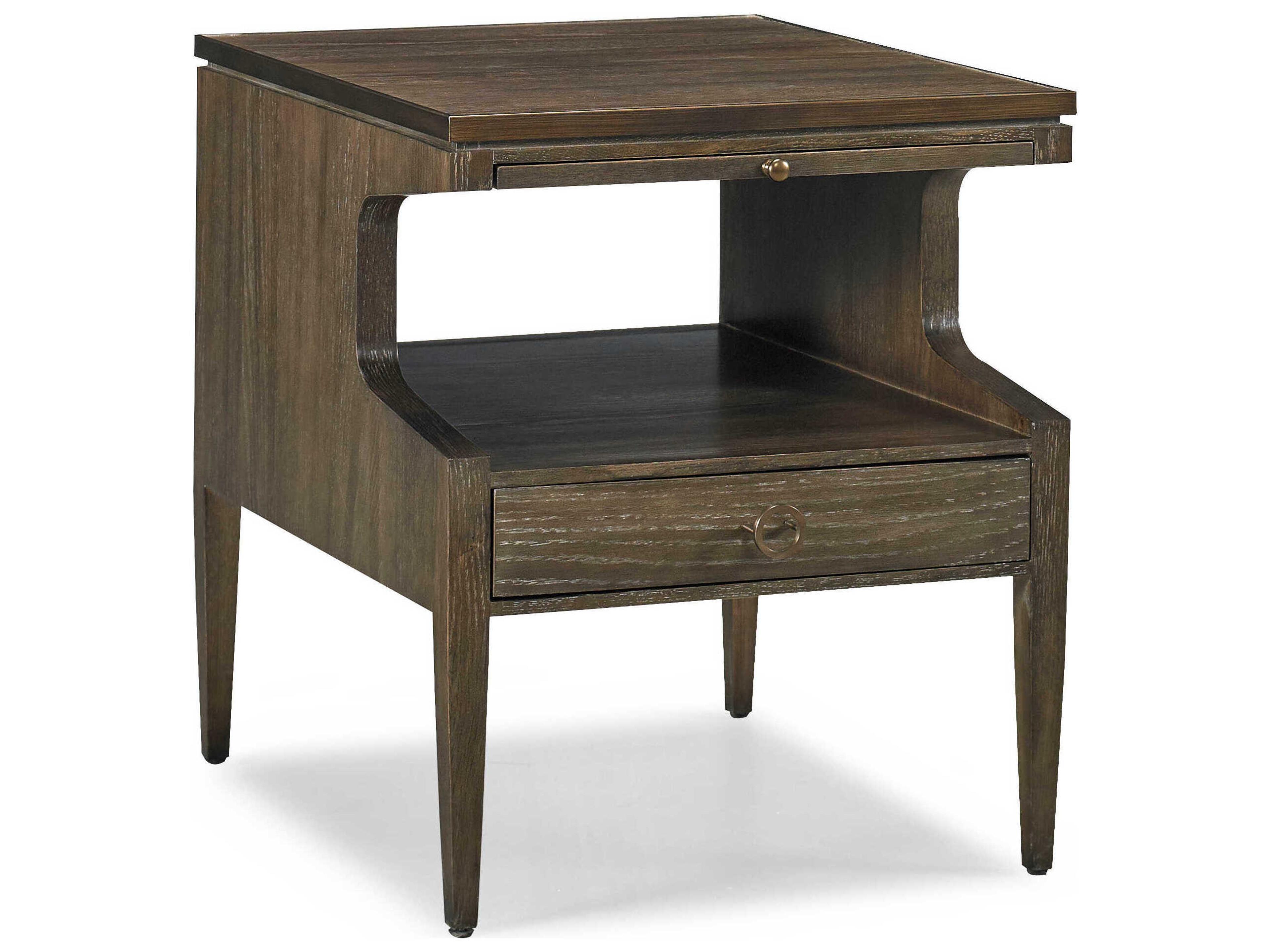 Sherrill Occasional Hayes Rectangular Wood Cordoba Bronze End Table