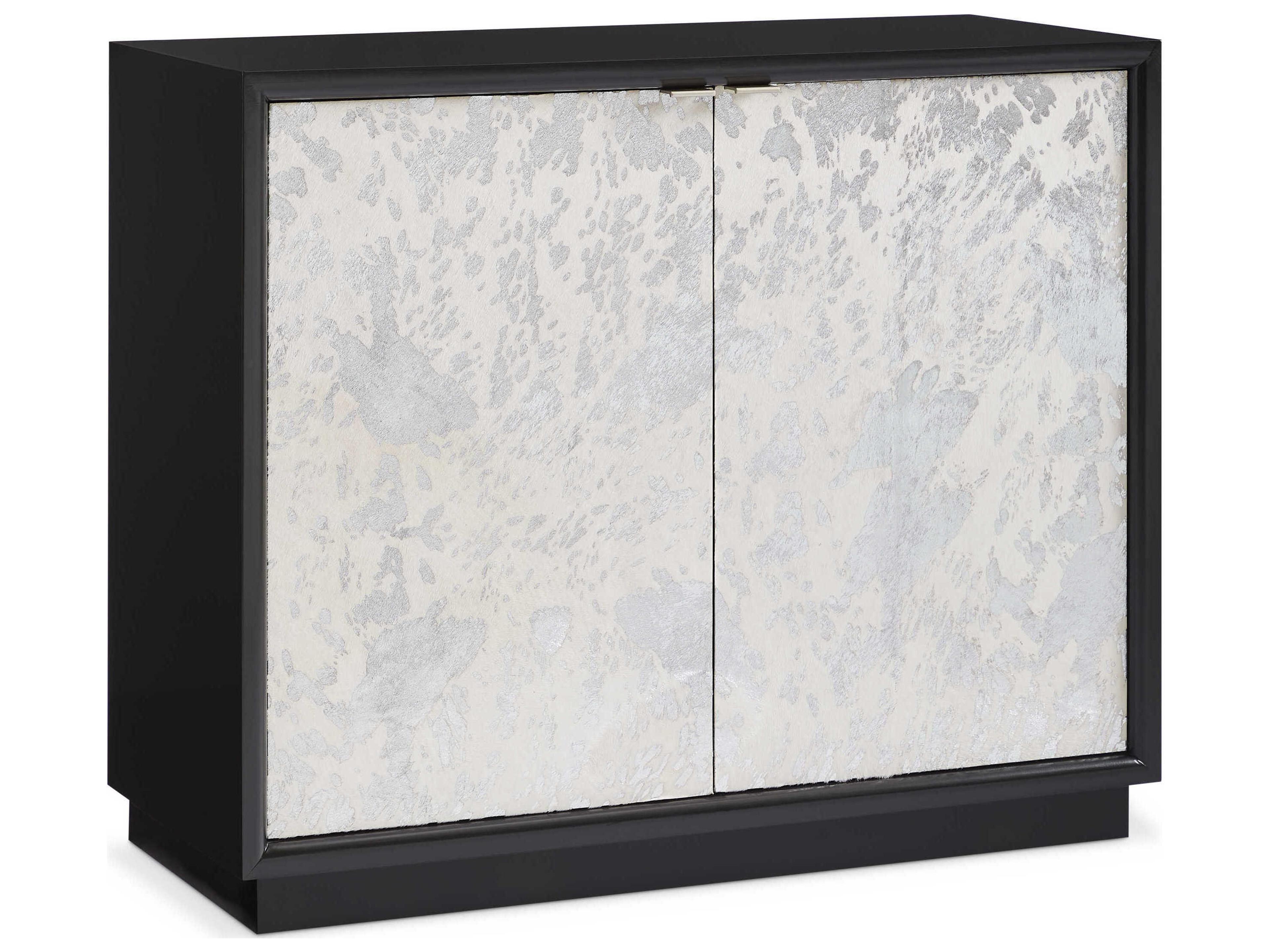 Sherrill Occasional Voyage Maison Layered Stirling Black Silver Hardwood Accent Chest