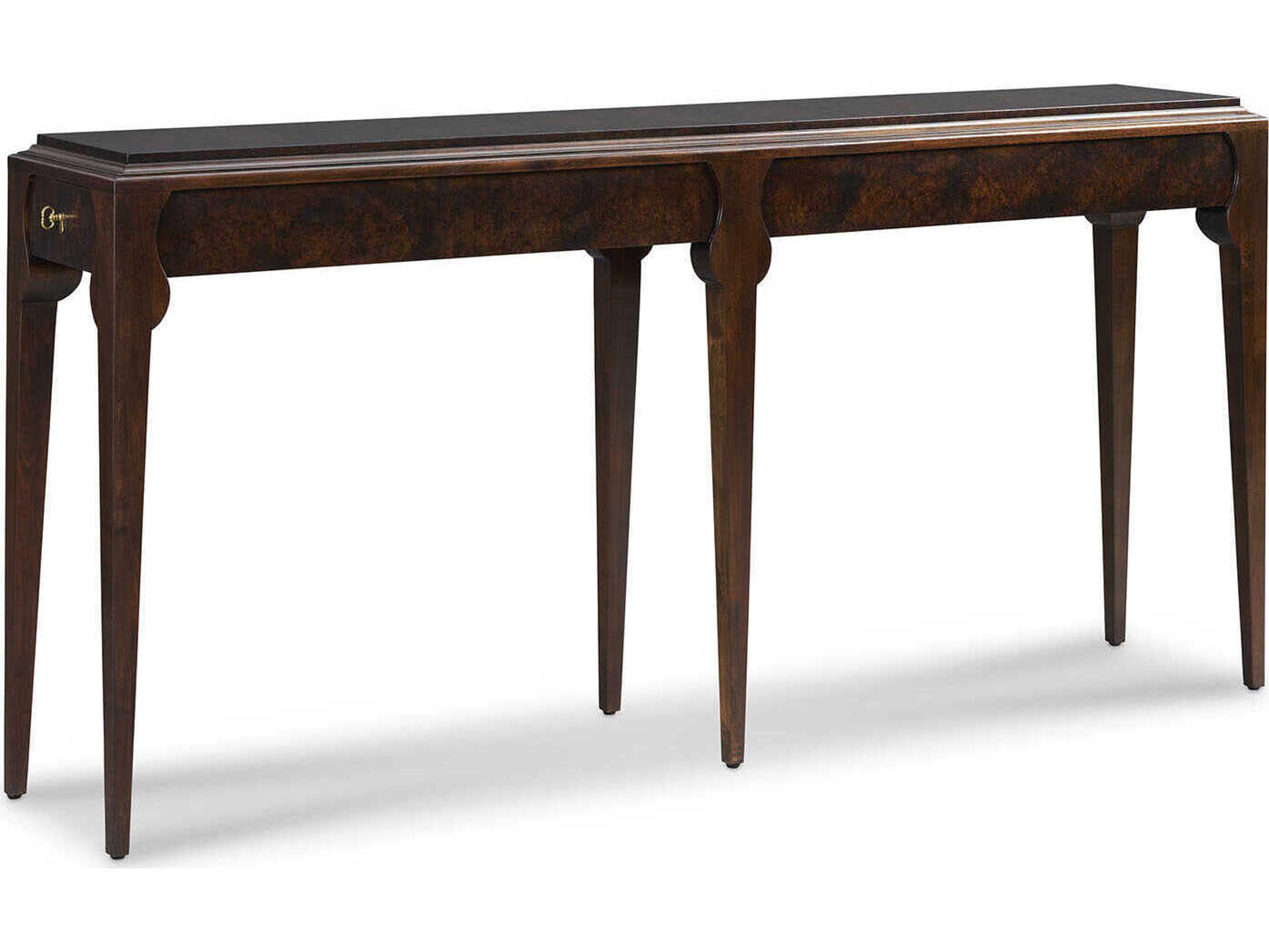Sherrill Occasional Voyage Maison Whitby Rectangular Wood Walnut Console Table