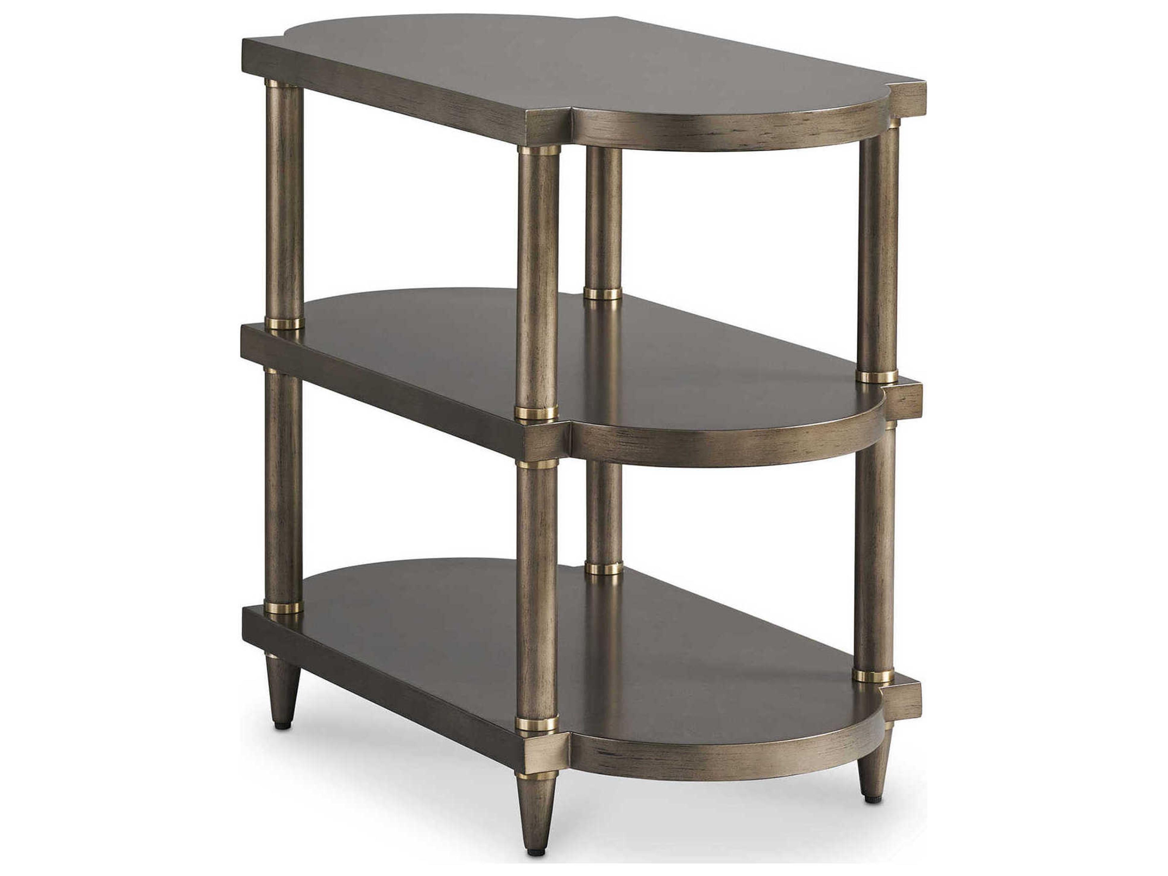 Sherrill Occasional Voyage Maison Linden Rectangular Wood Night Graphite Side Table