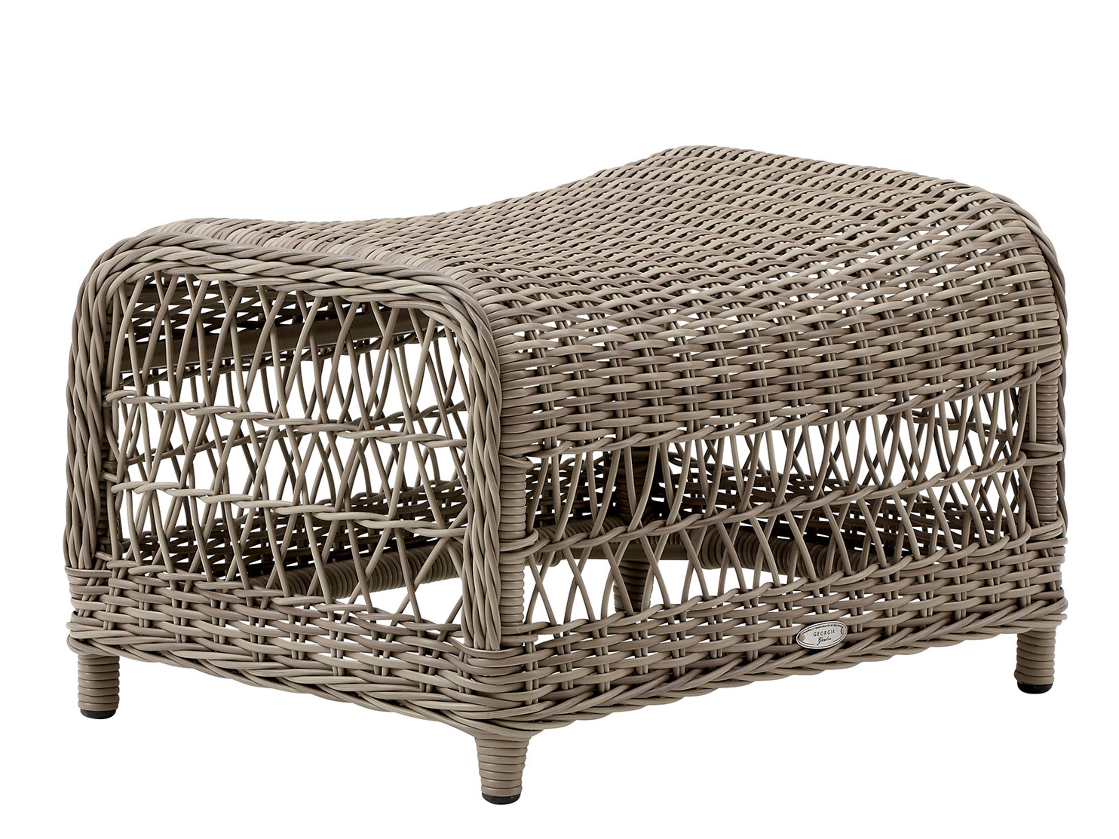 Sika Design Georgia Garden Wicker Antique Dawn Footstool
