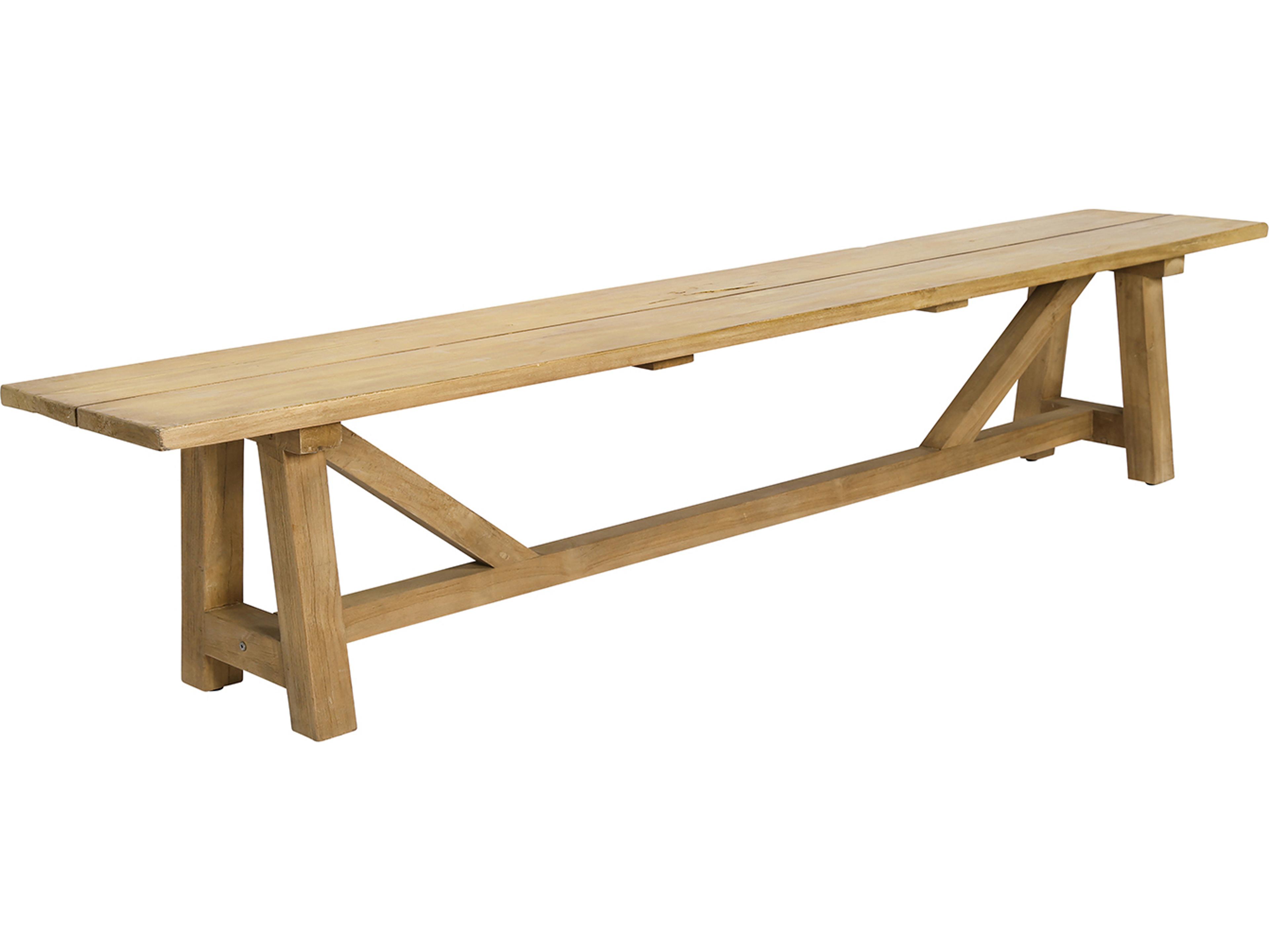 Sika Design Teak Natural Brown George Outdoor Bench