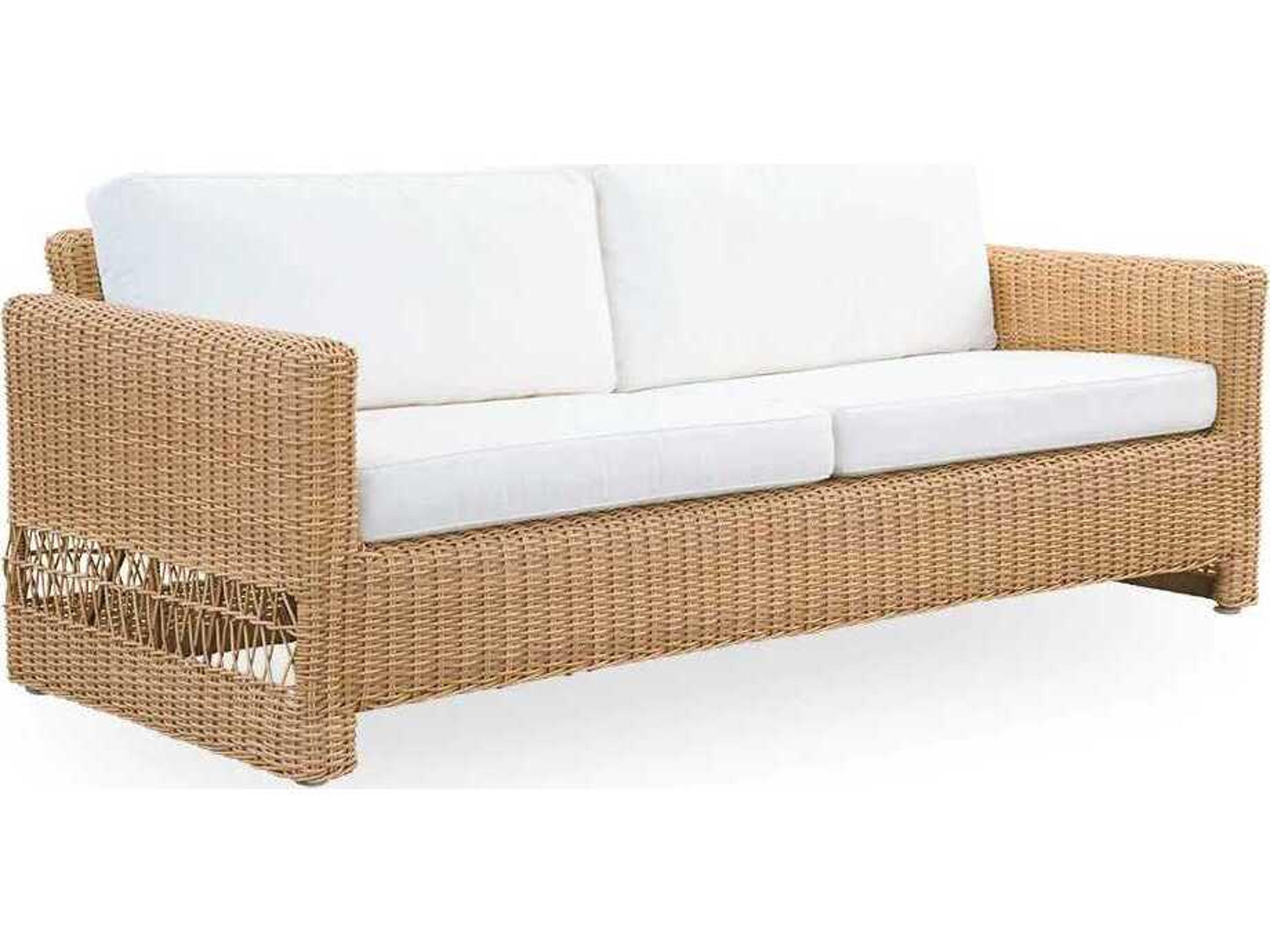 Sika Design Georgia Garden Aluminum Rattan Natural Carrie Outdoor Sofa