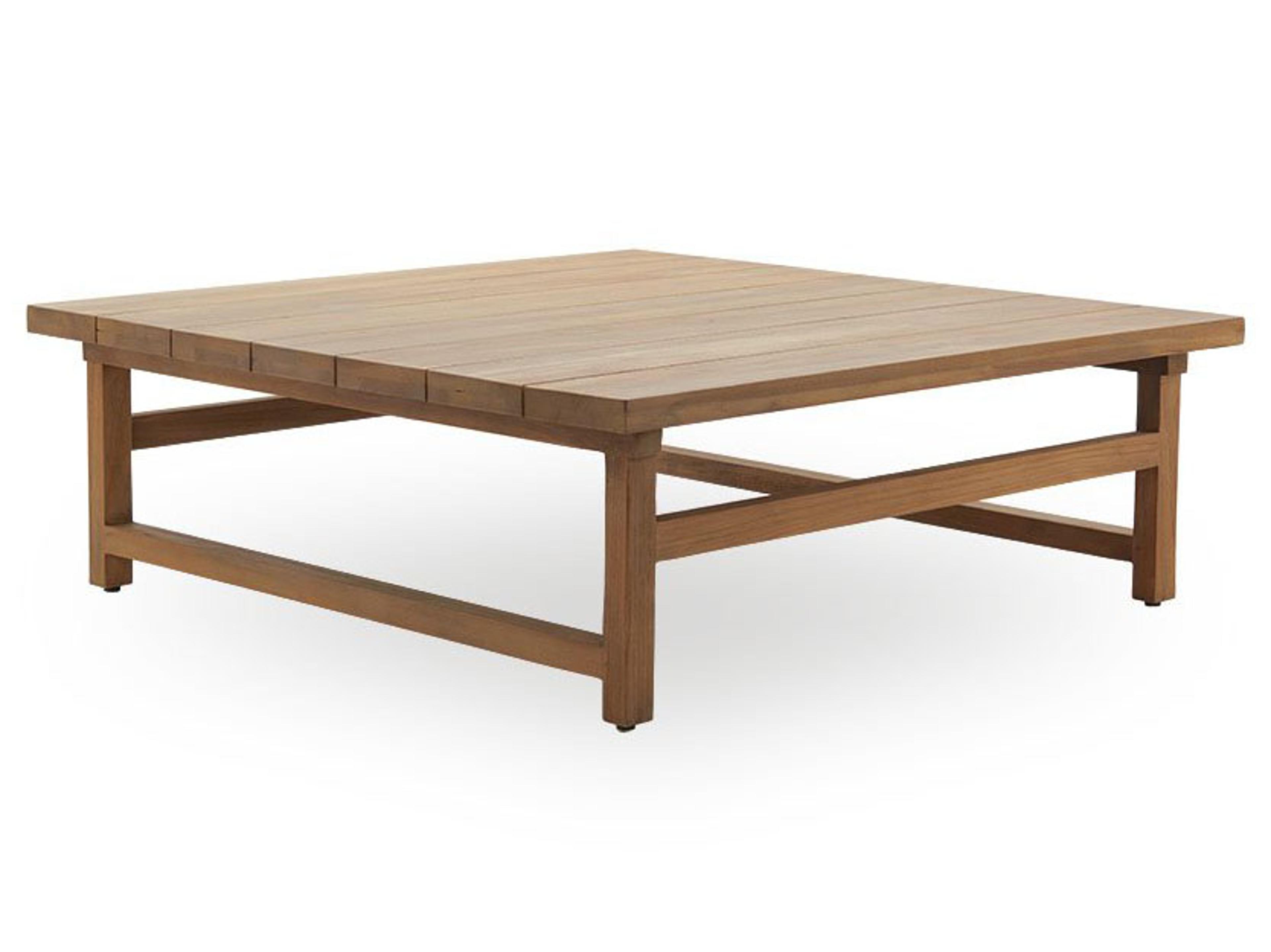 Sika Design Teak Natural Brown Juliana Square Outdoor Patio Coffee Table