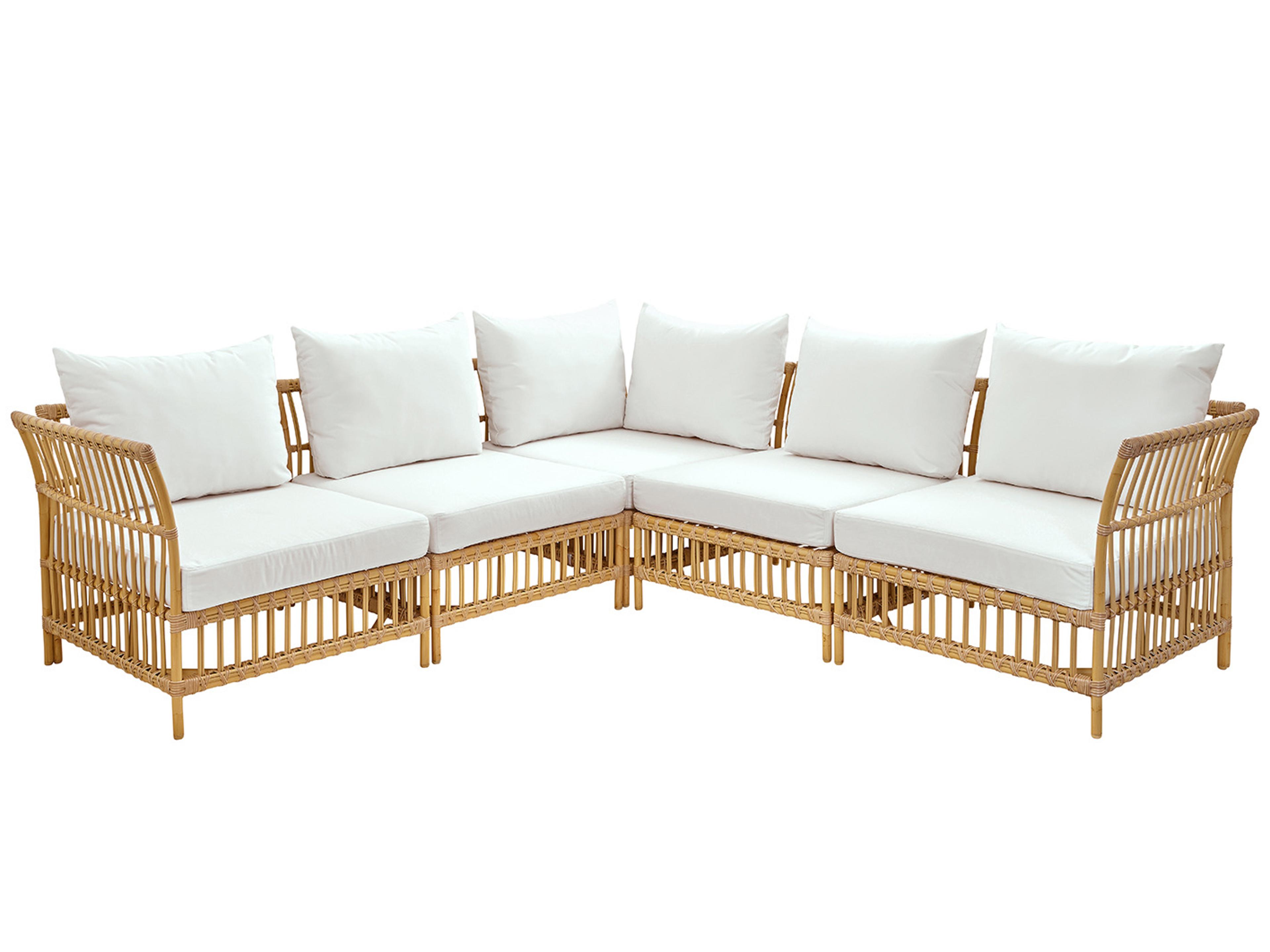 Exterior Natural, Tempotest Canvas White Aluminum Cushion Sofa