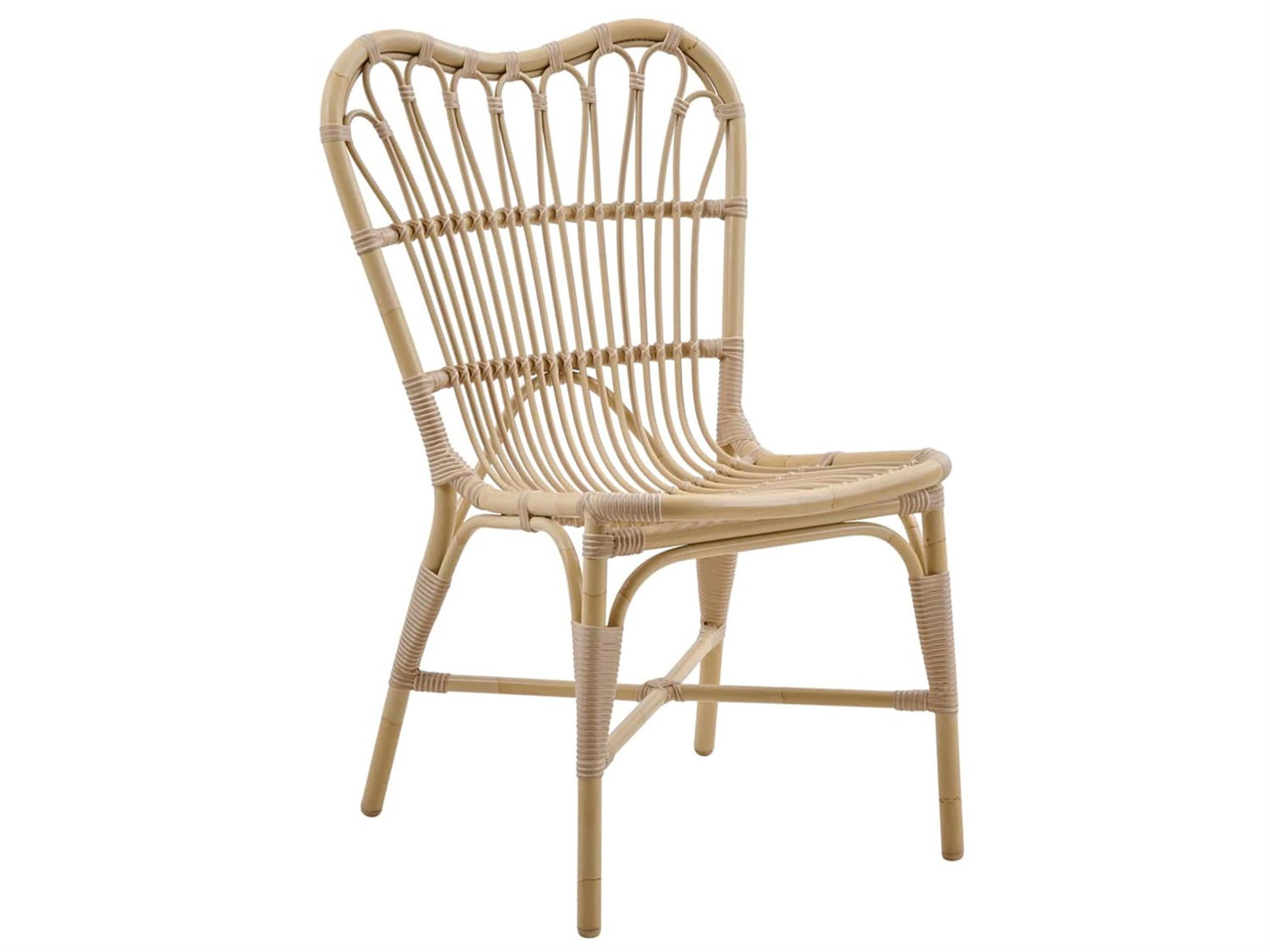 Exterior Aluminum Natural Margaret Stackable Outdoor Dining Side Chair