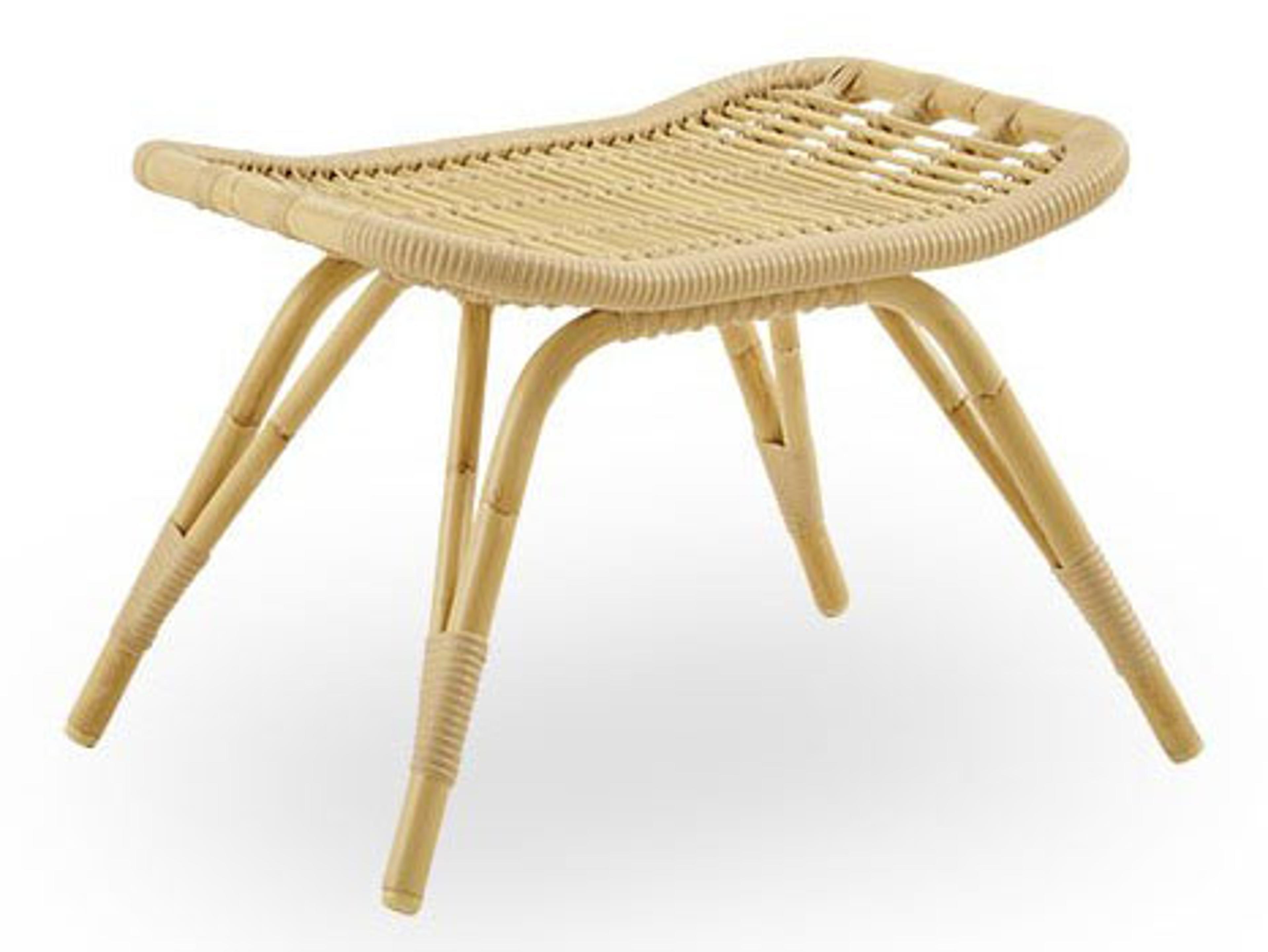 Sika Design Exterior Aluminum Natural Monet Footstool