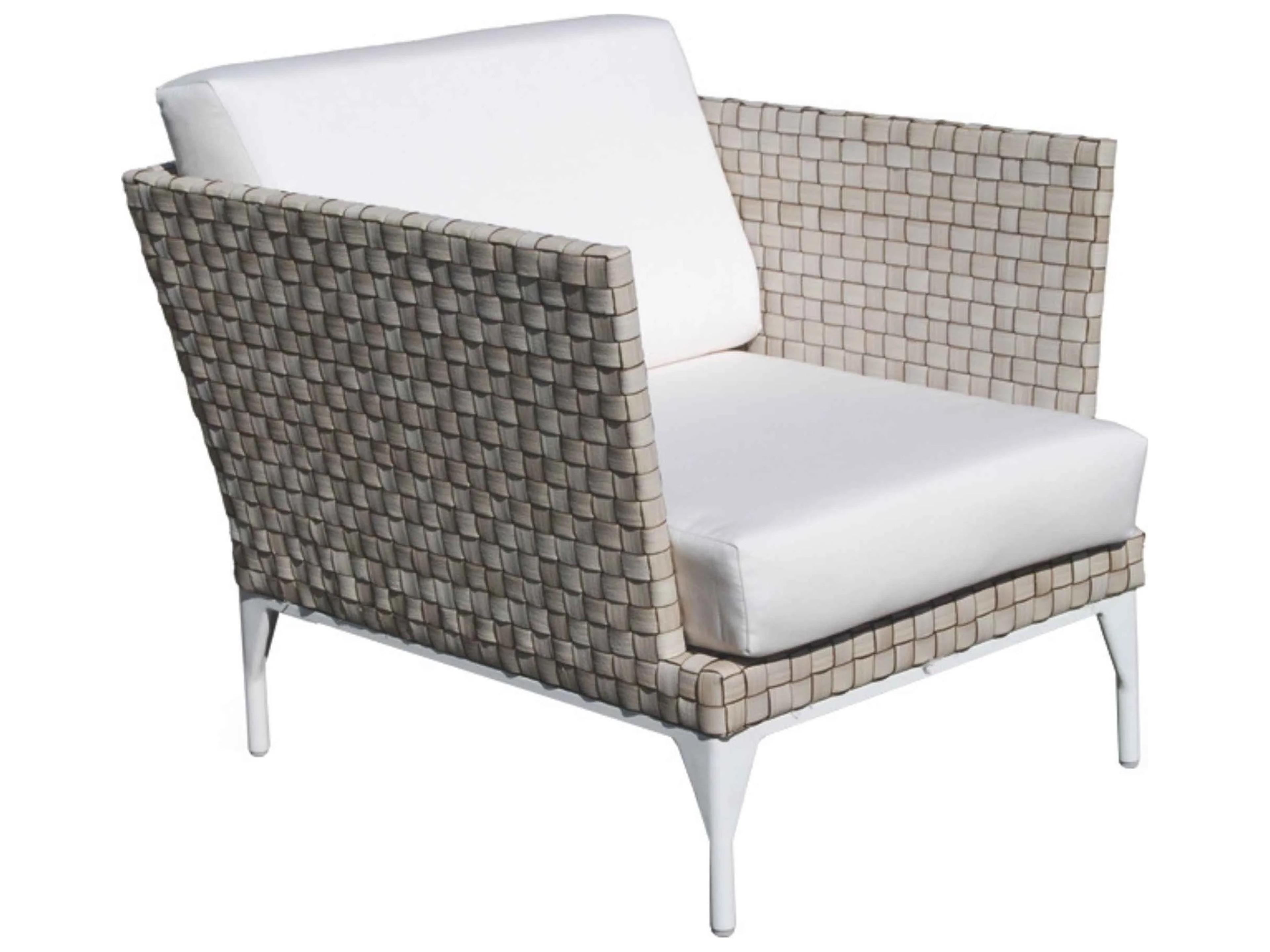 Skyline Design Brafta Seashell Aluminum Cushion Lounge Chair