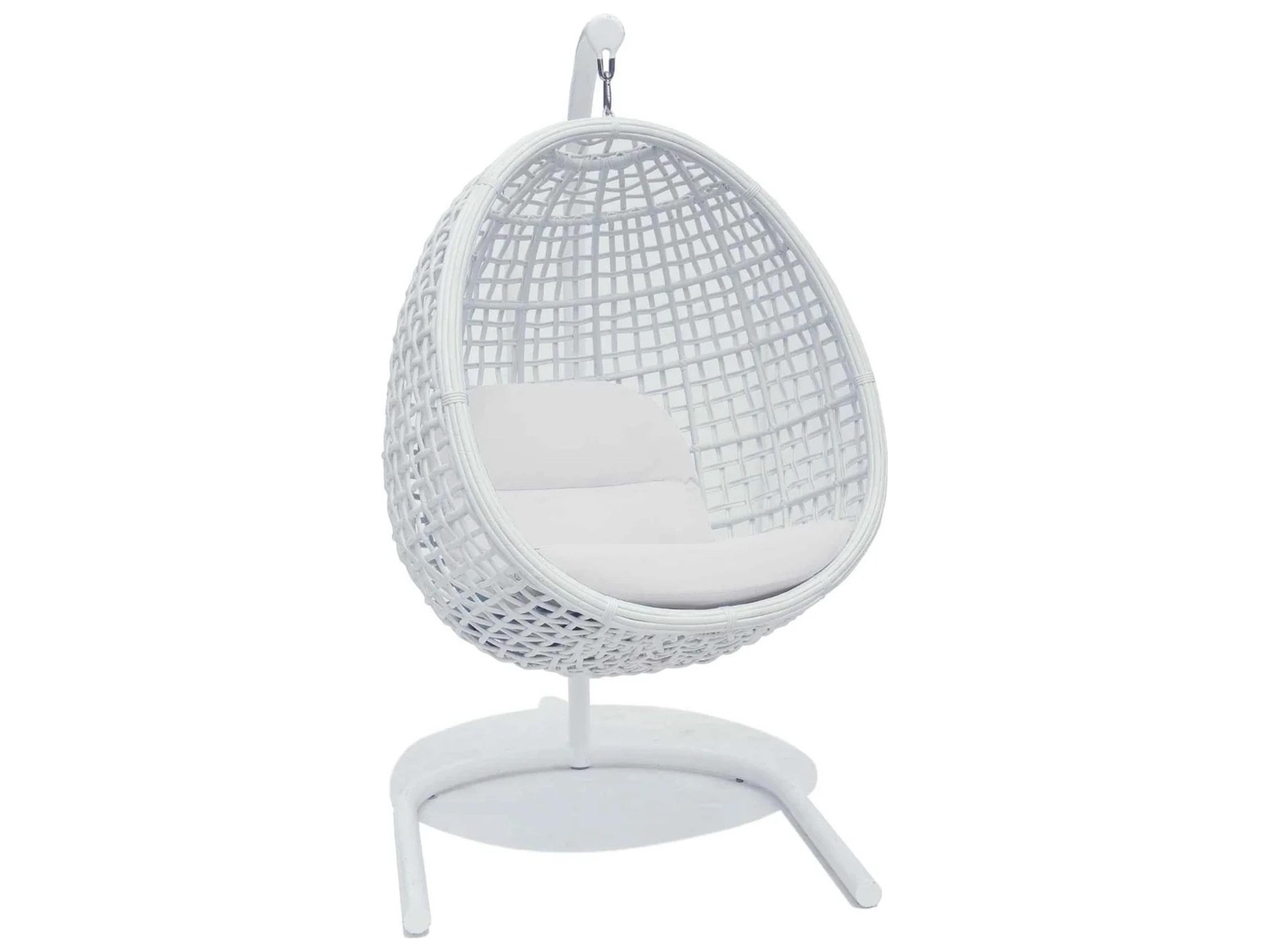 Skyline Design Dynasty White Mushroom Aluminum Cushion Swing