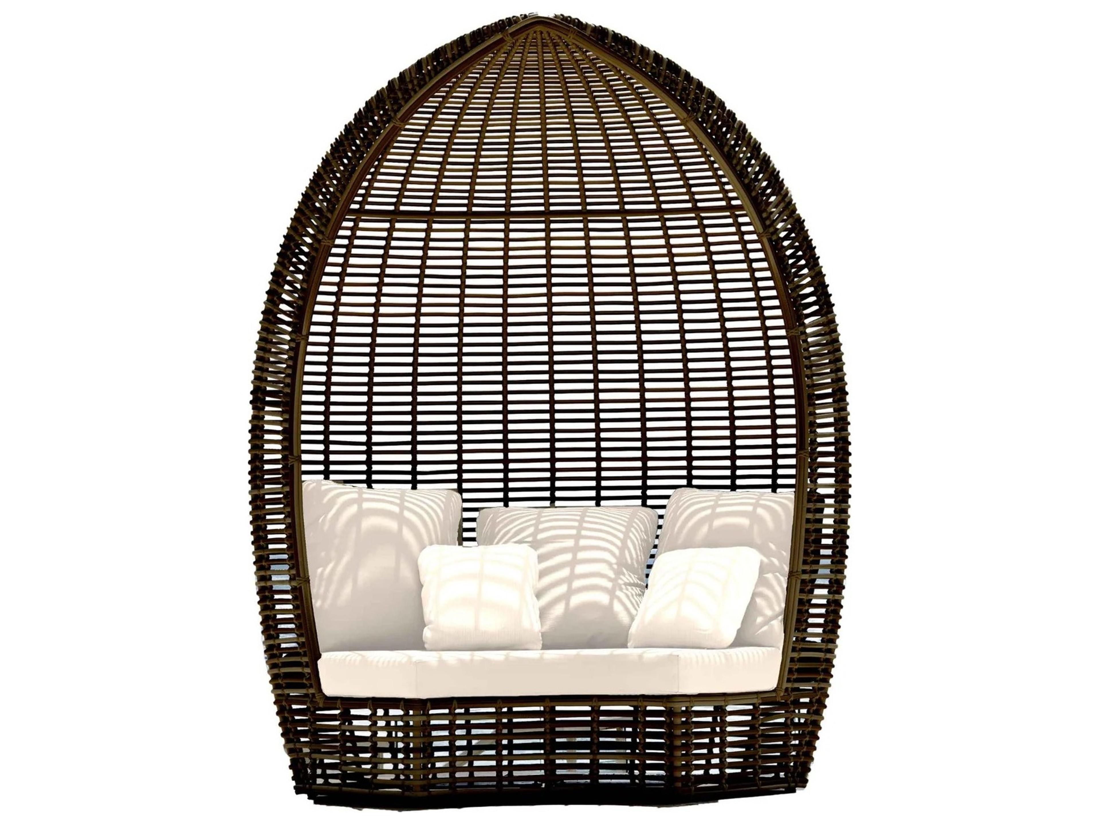 Skyline Design Halo Black Mushroom Aluminum Cushion Lounge Bed