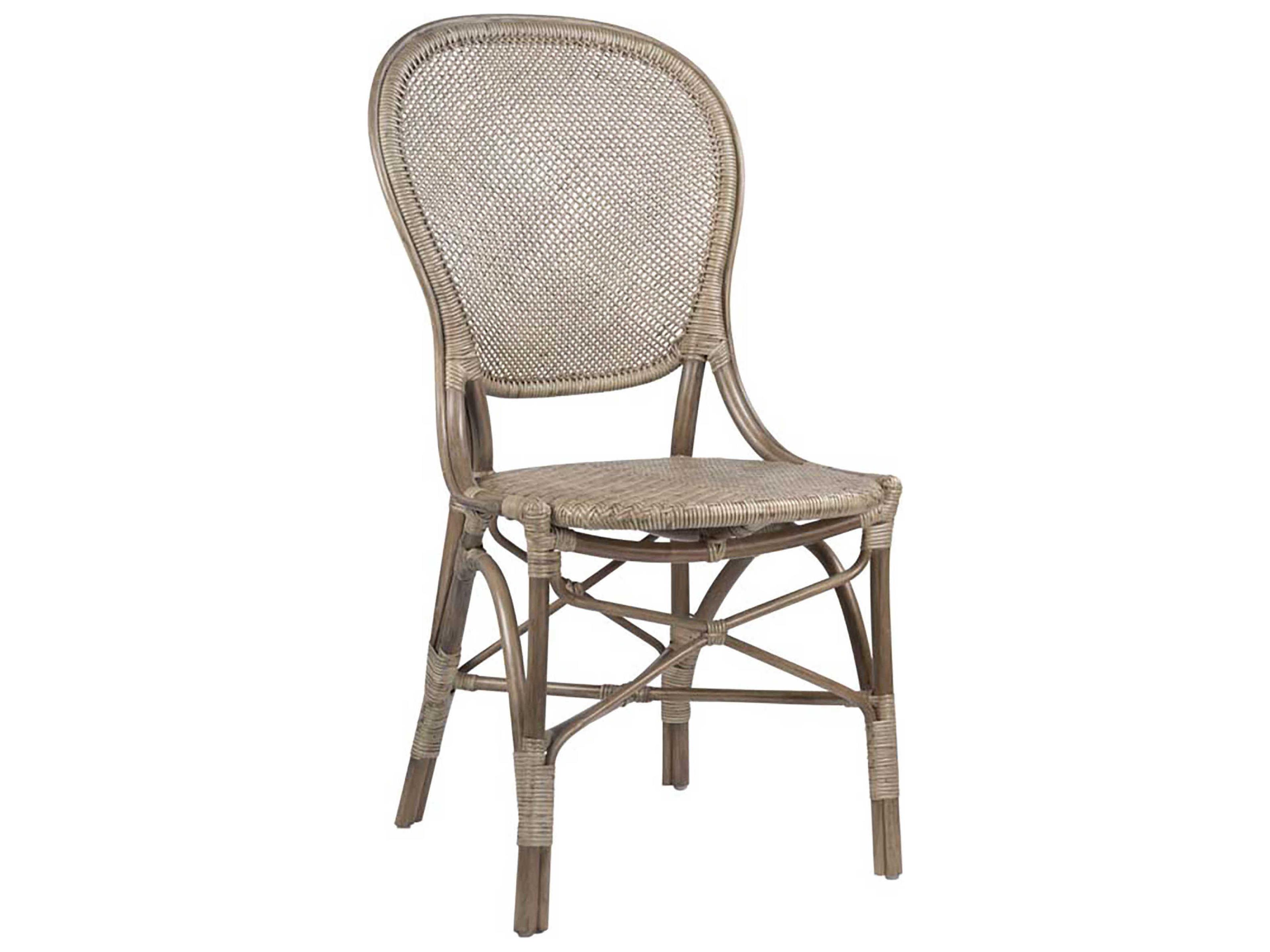 Sika Indoor Originals Rossini Rattan Gray Side Dining Chair