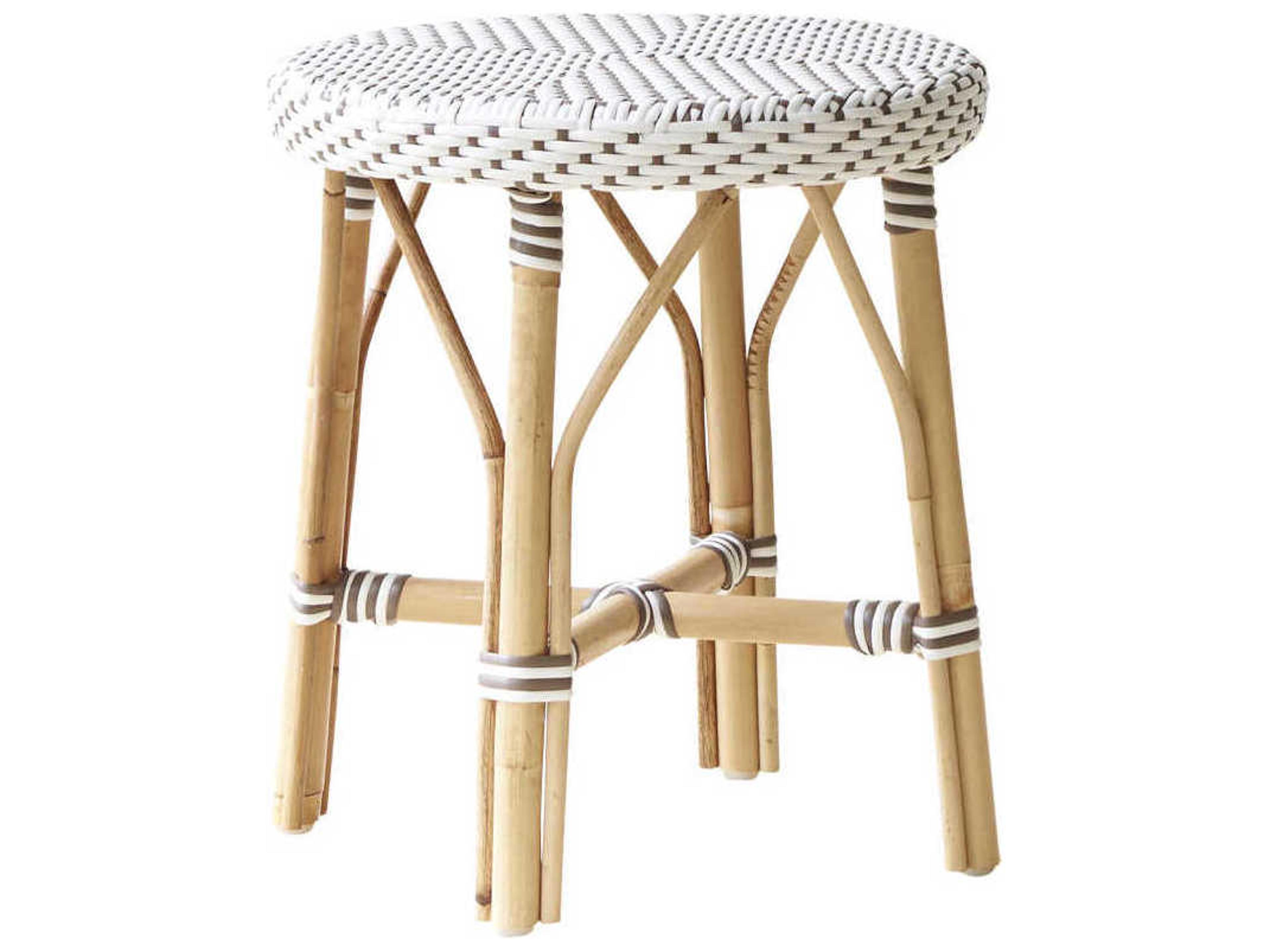 Sika Indoor Affaire White Accent Stool