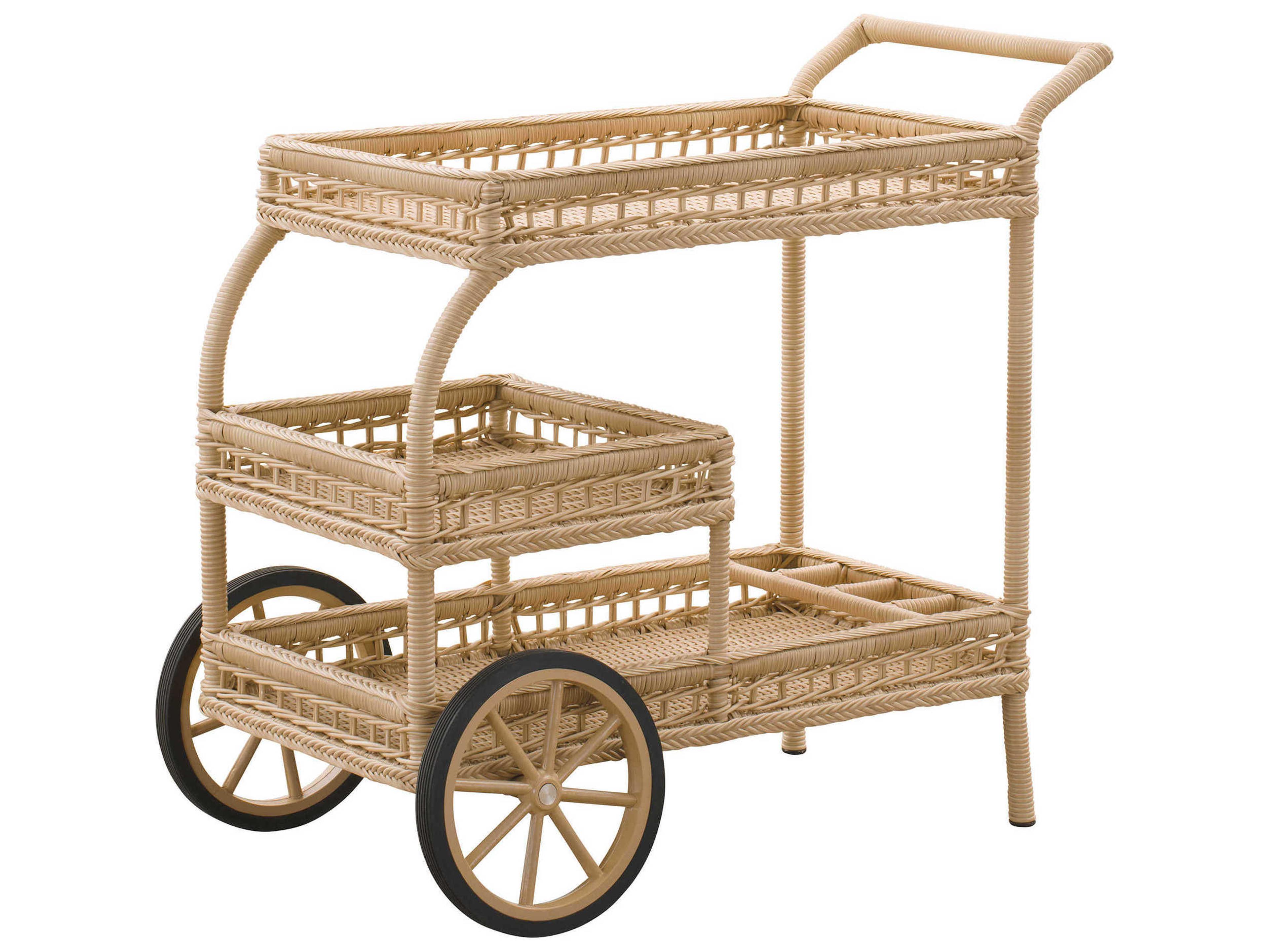 Sika Indoor Georgia Garden Natural Bar Cart