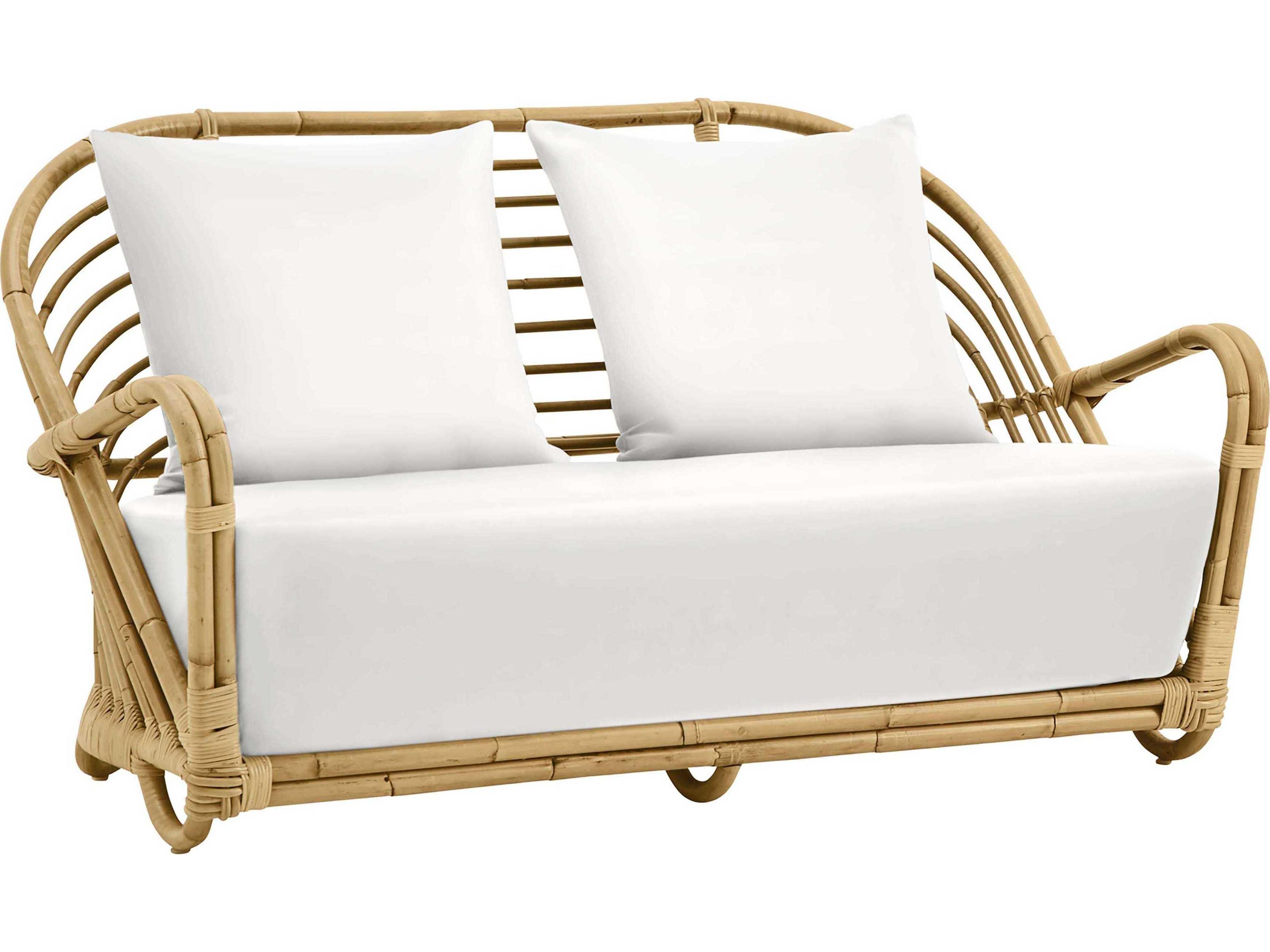 Sika Indoor Icons Arne Jacobsen Charlottenborg White Upholstered Loveseat