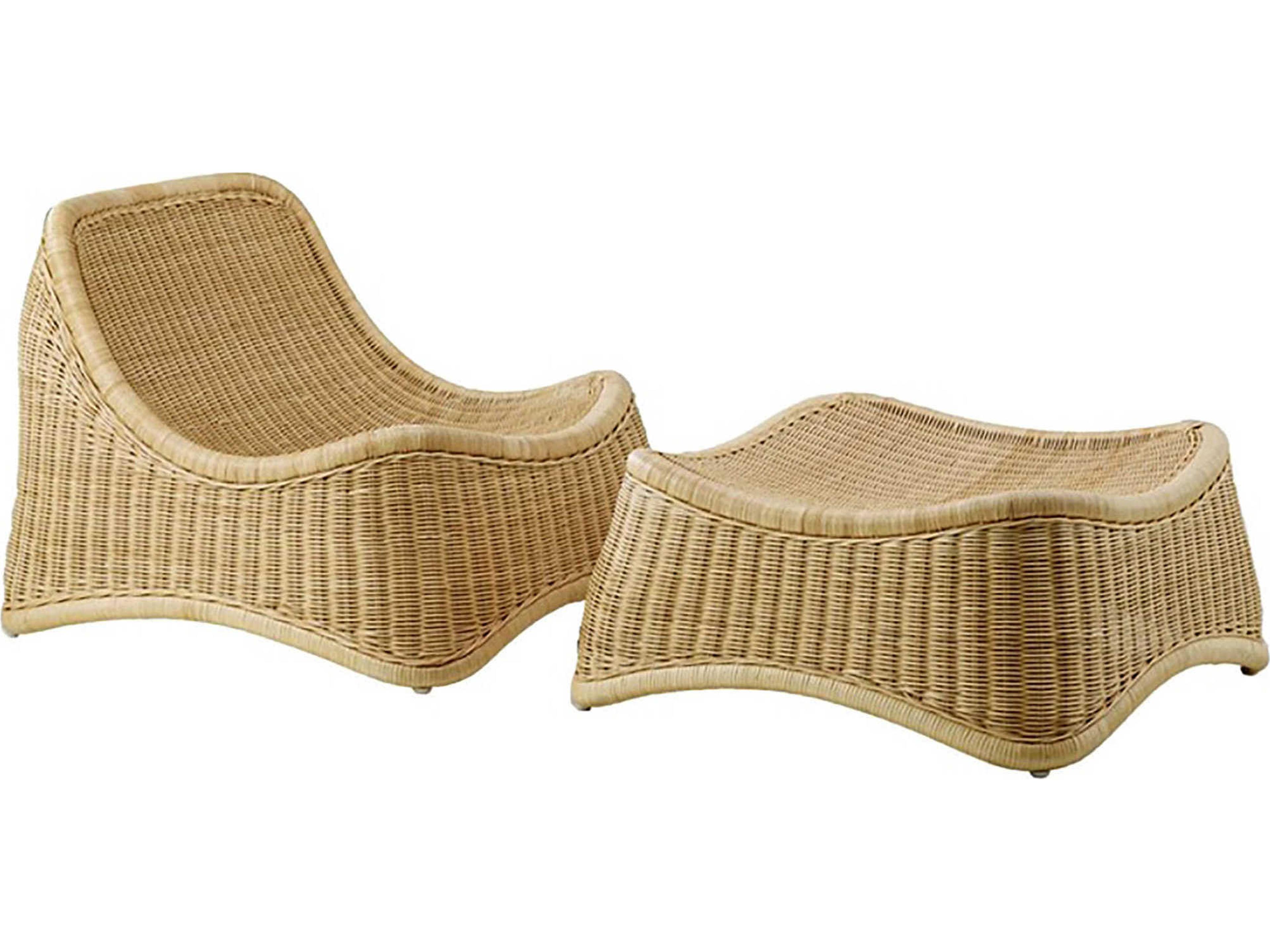 Icons Nanna Ditzel Chill Brown Accent Chair with Stool