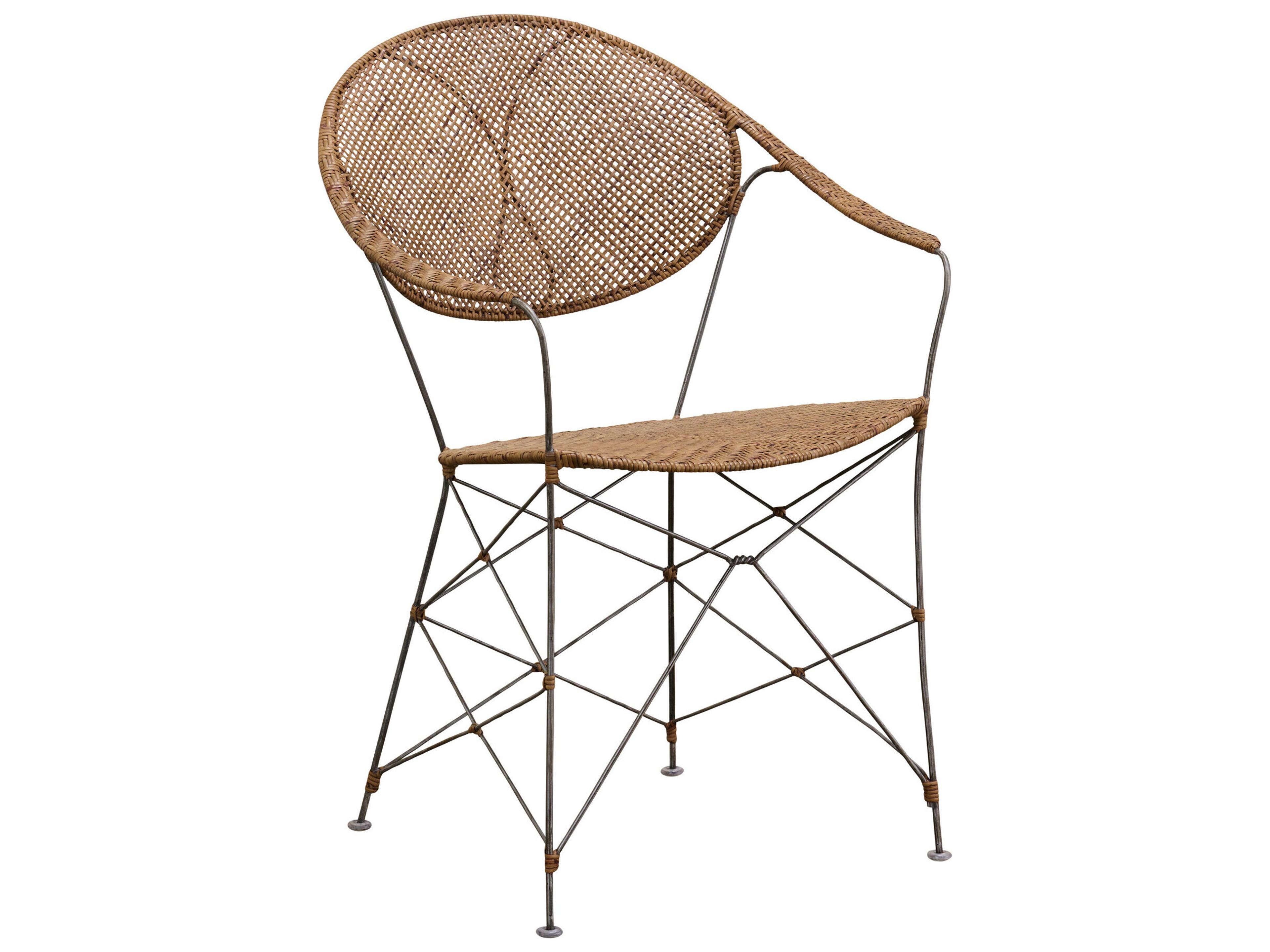 Icons Rattan Natural Arm Dining Chair