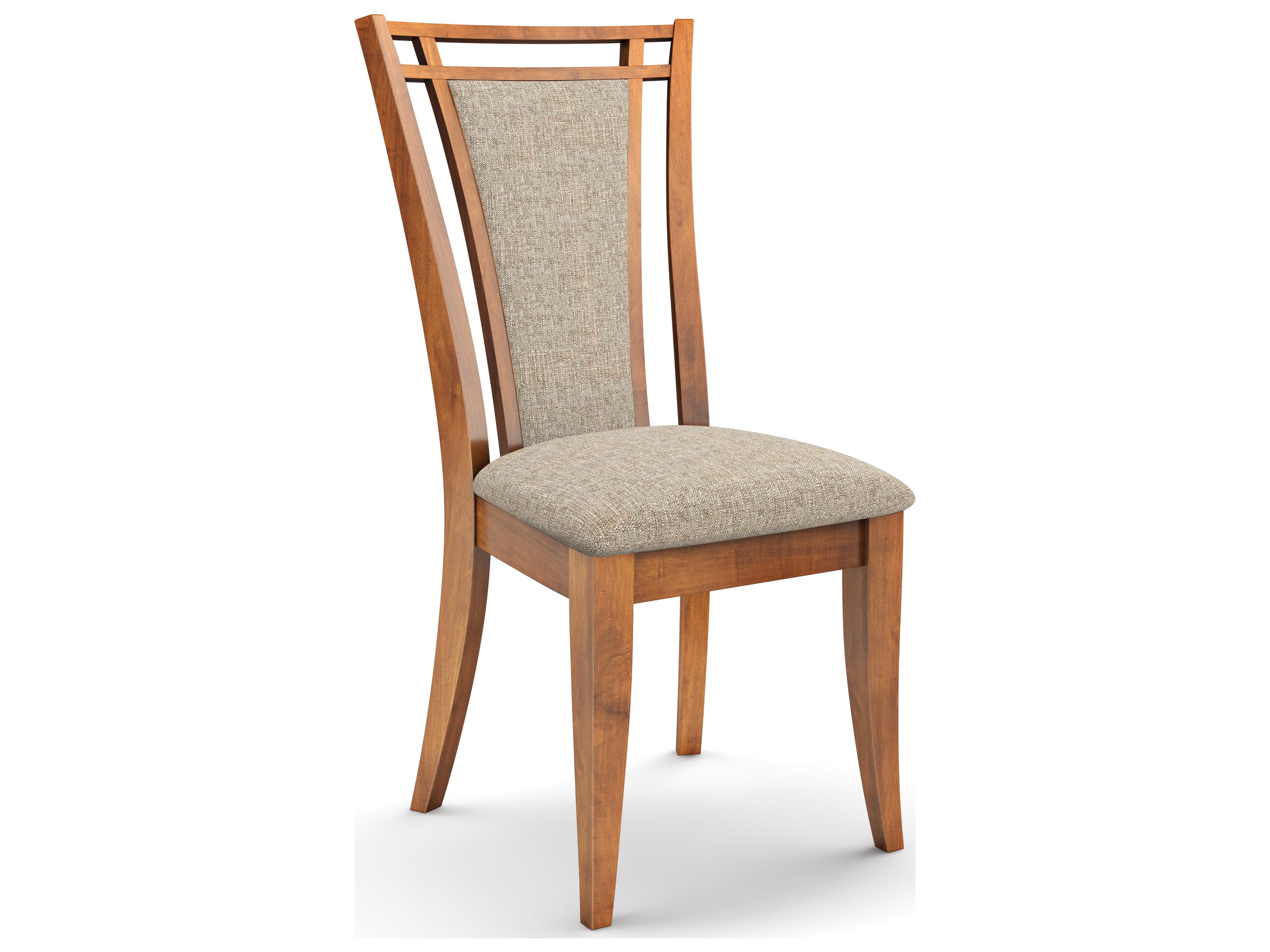 Amelia Beech Wood Beige Upholstered Armless Dining Chair
