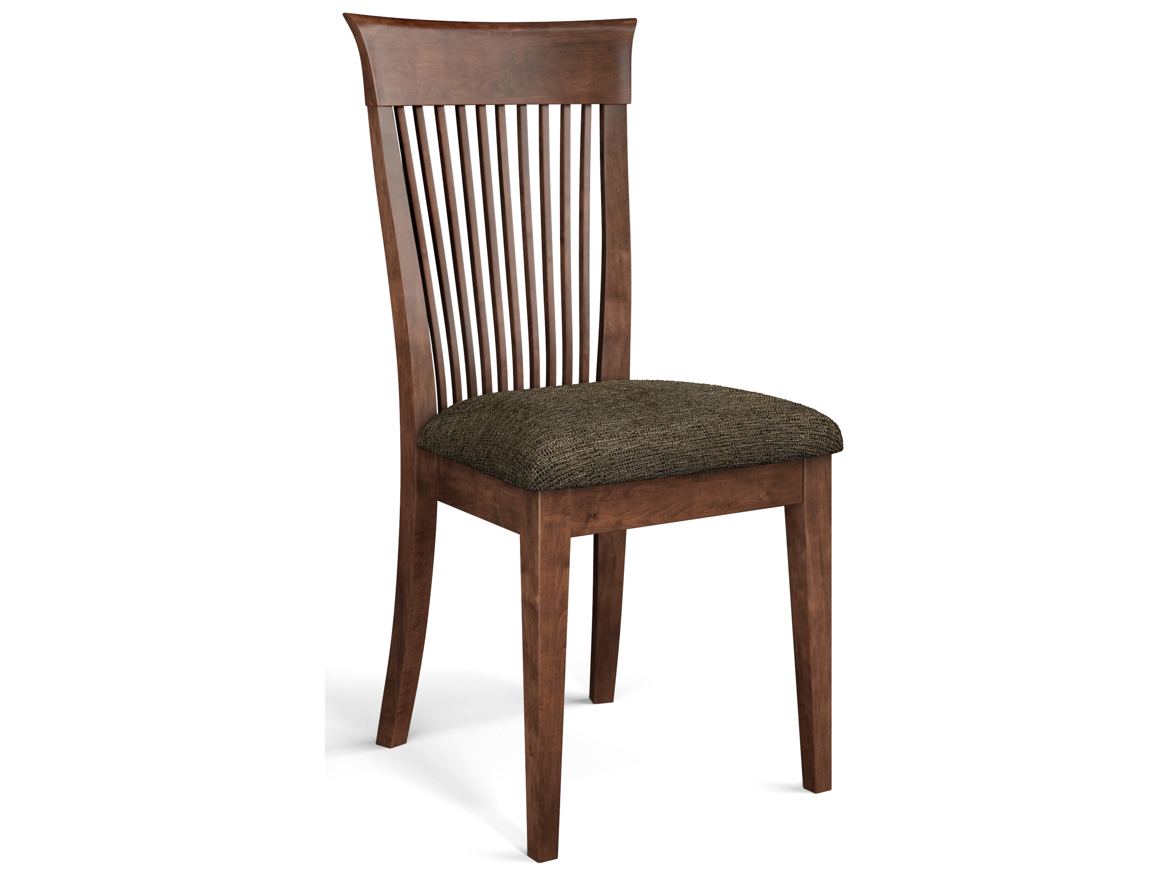 Lewis Beech Wood Brown Upholstered Armless Dining Chair