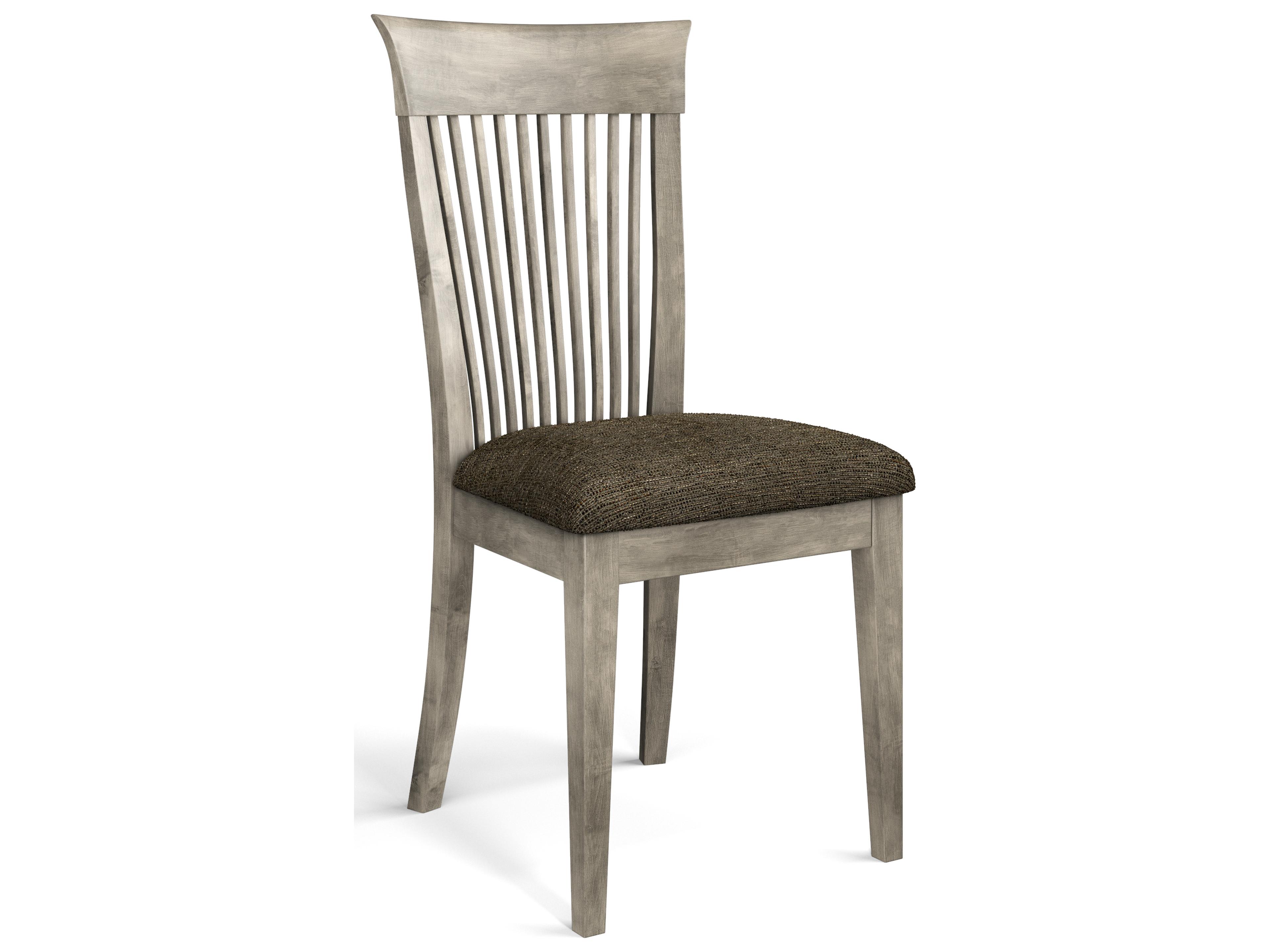 Lewis Beech Wood Brown Upholstered Armless Dining Chair