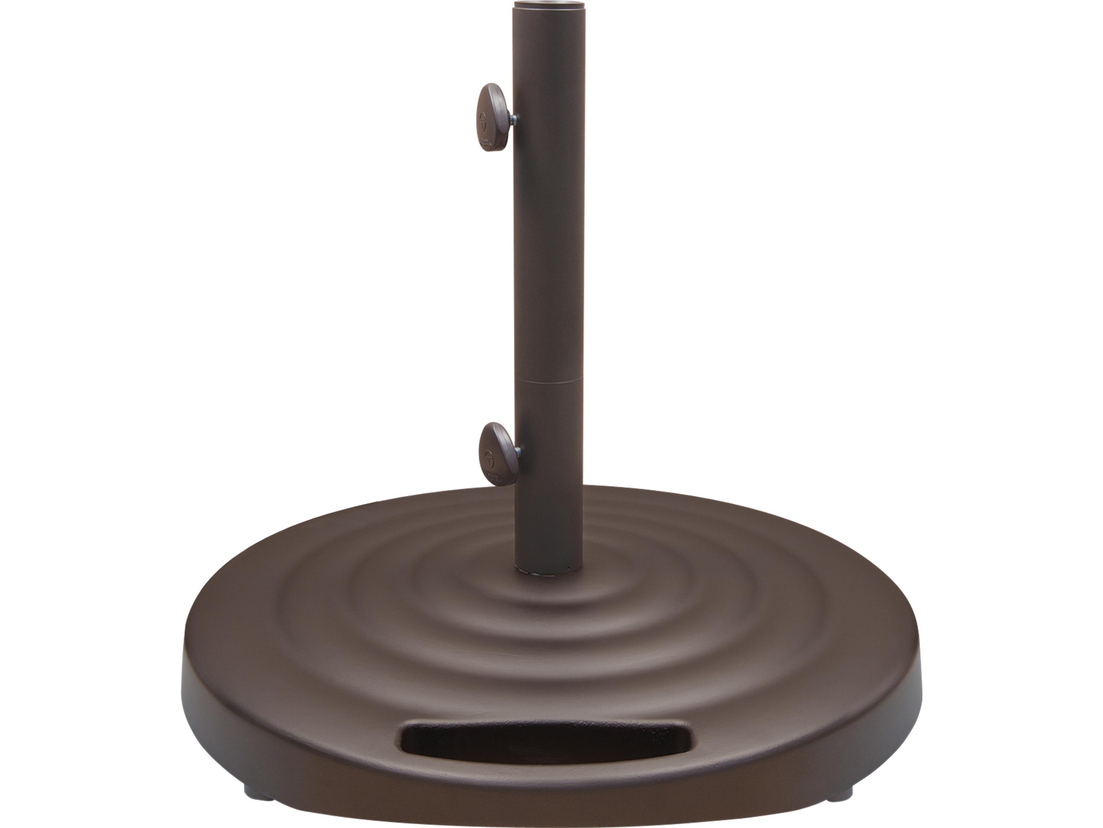 Shademaker Monaco Cast Aluminum Round Umbrella 100lbs Base with Wheels & Handle