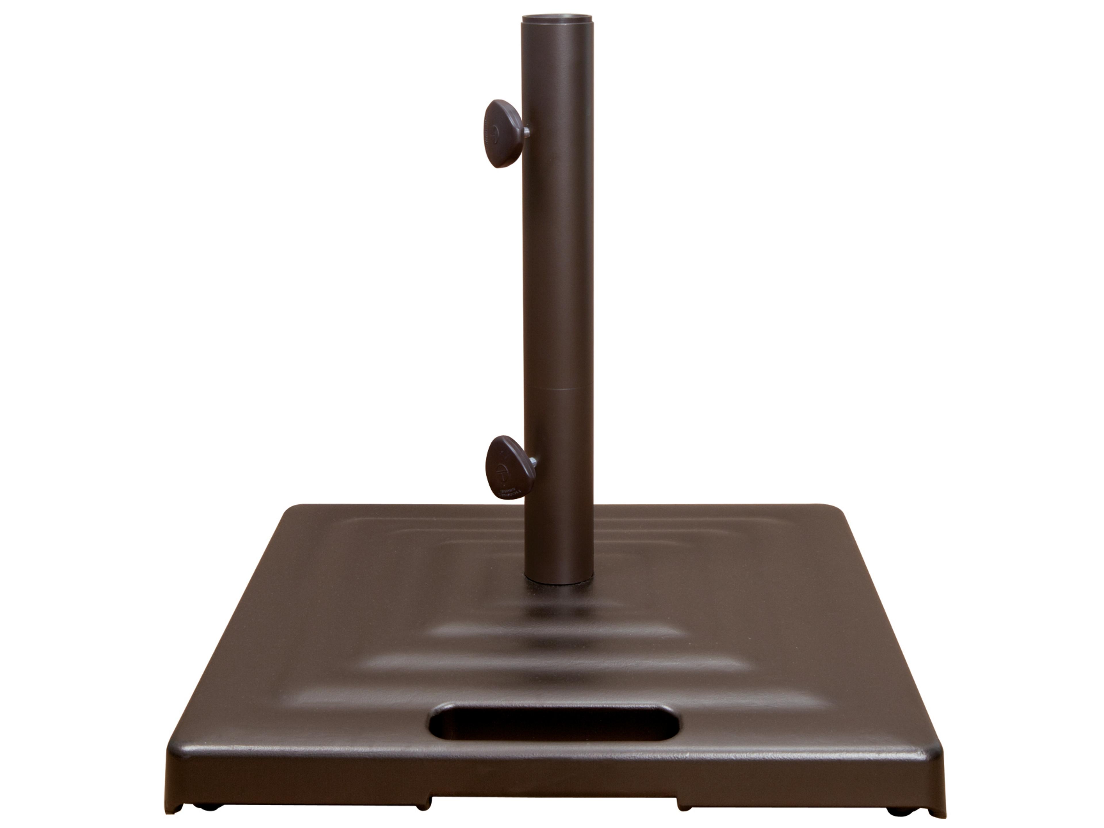 Shademaker Monaco Cast Aluminum Square Umbrella 100lbs Base with Wheels & Handle