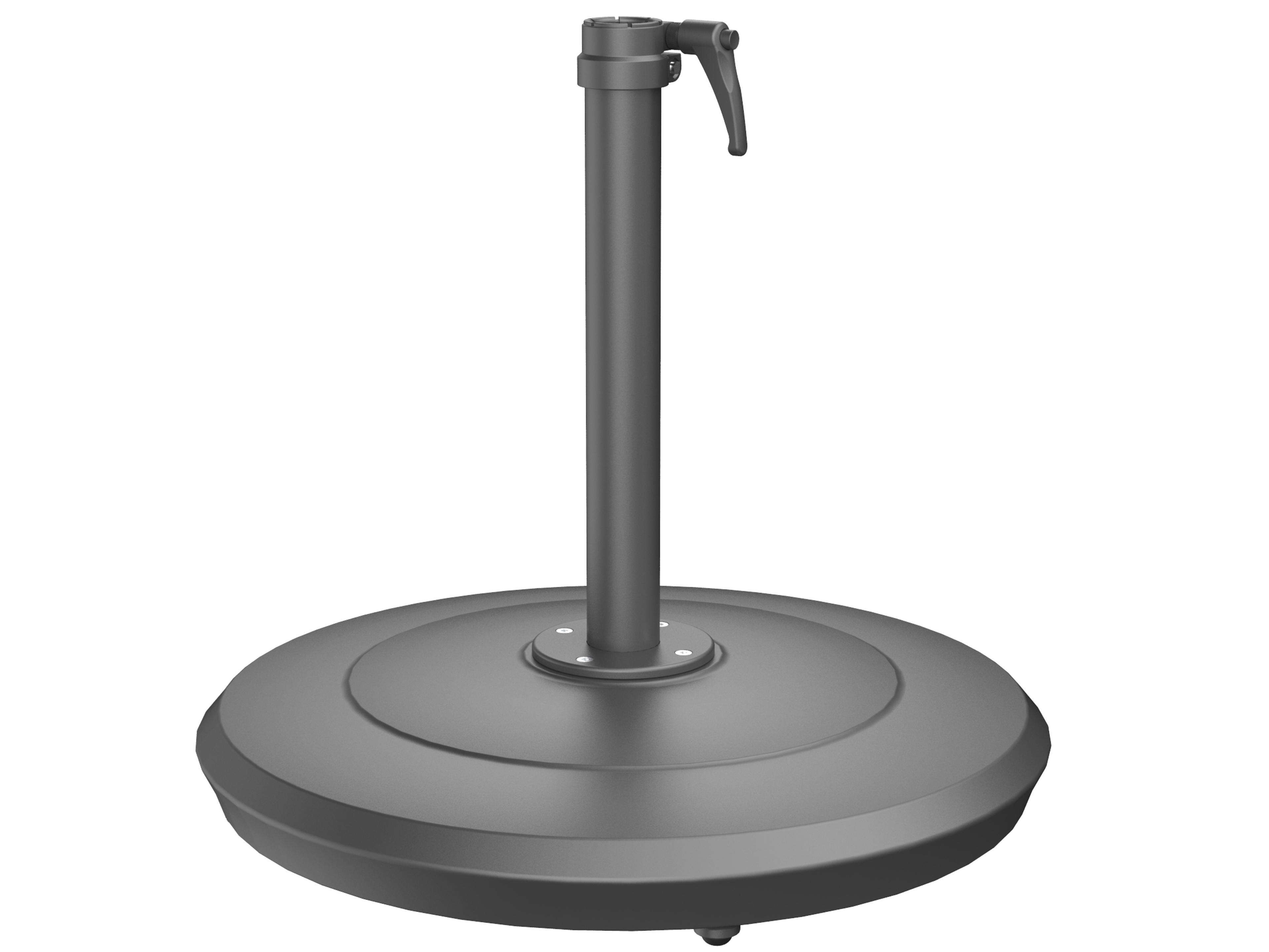 Shademaker Aurora Cast Aluminum Umbrella 100lbs Base with Wheels