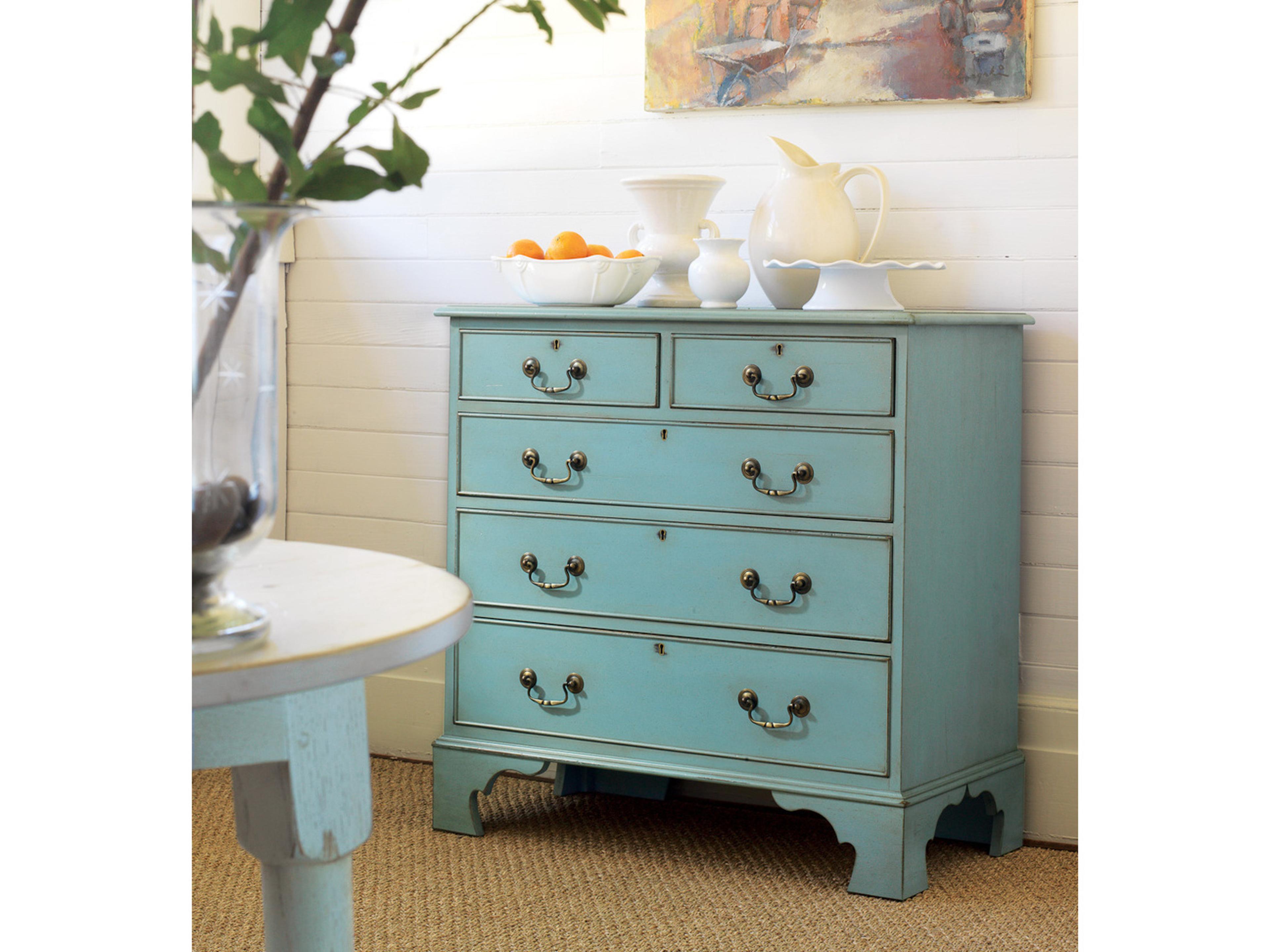 Somerset Bay Litchfield Blue Mahogany Wood Accent Chest