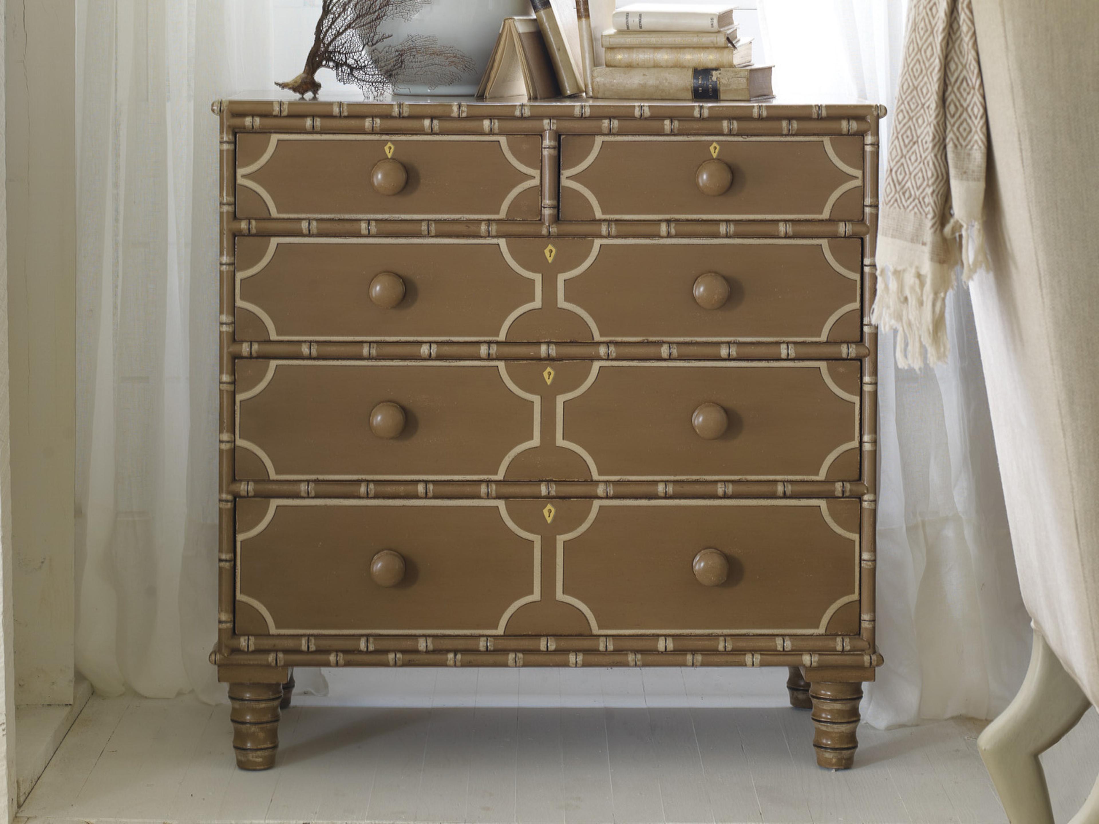 Somerset Bay Long Key Brown Mahogany Wood Accent Chest