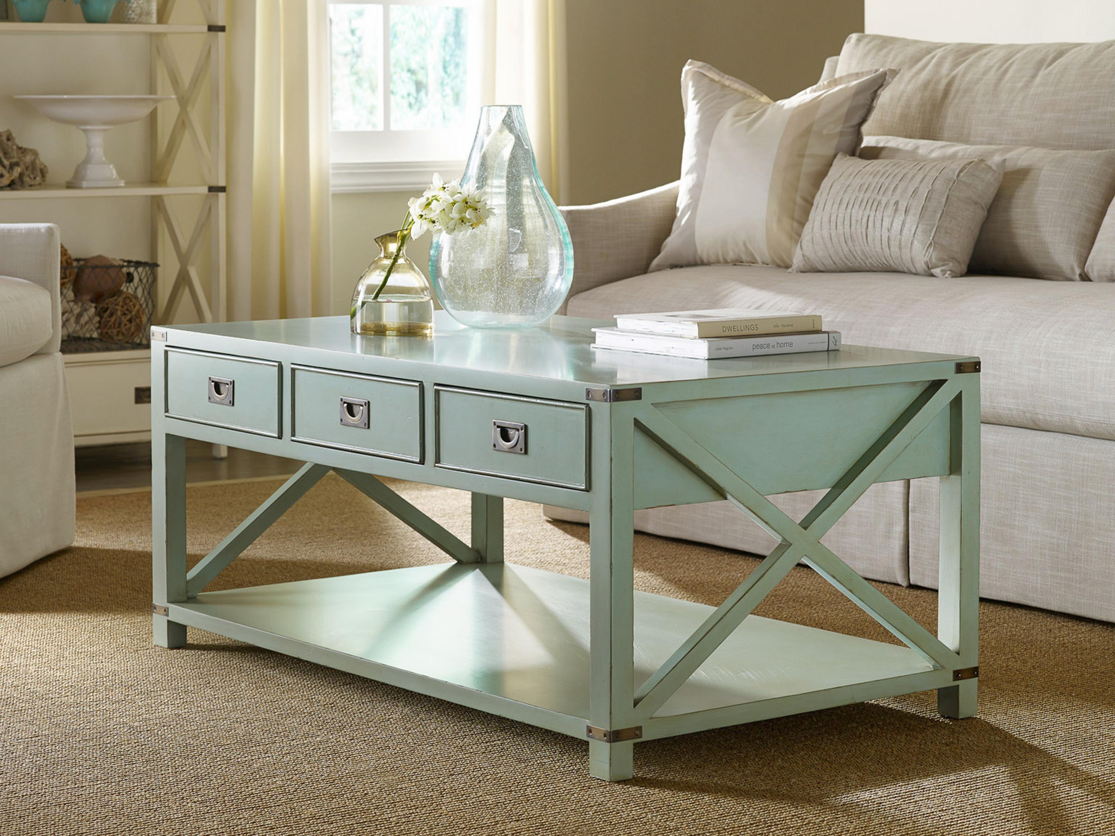 Somerset Bay Shackleford Island Rectangular Glass Coffee Table