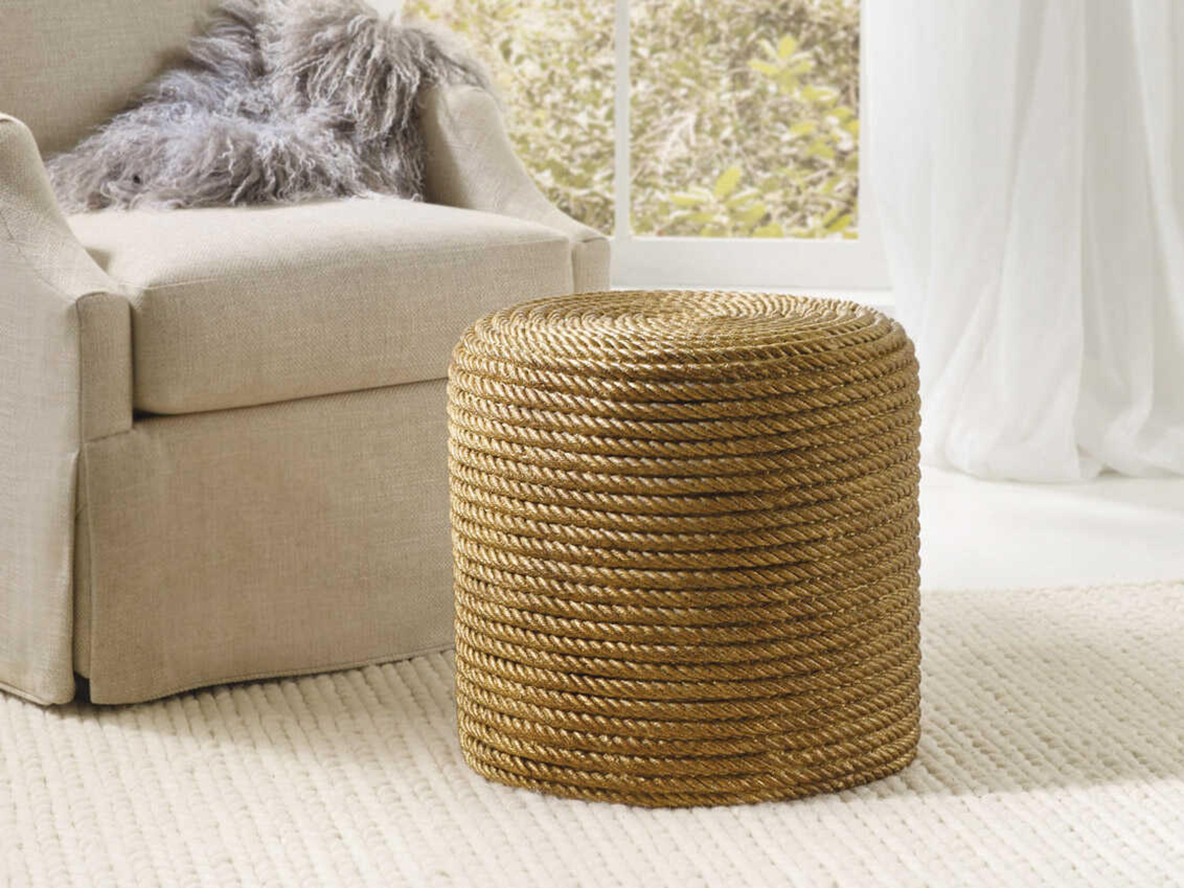 Somerset Bay Rope Brown Accent Stool